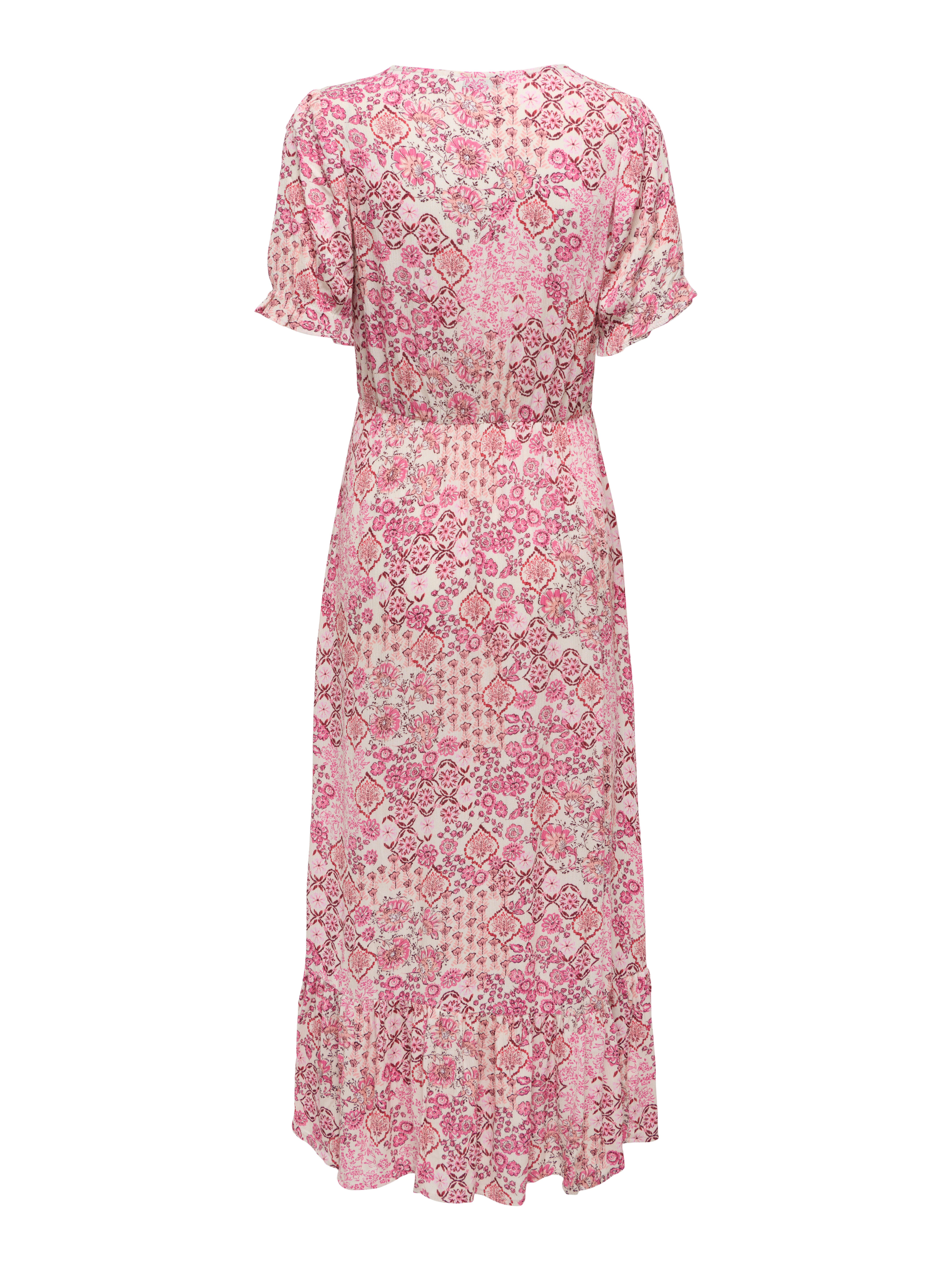 ONLY Maxikleid ONLCHIANTI S/S LONG DRESS WVN NOOS Viskose, regular fit