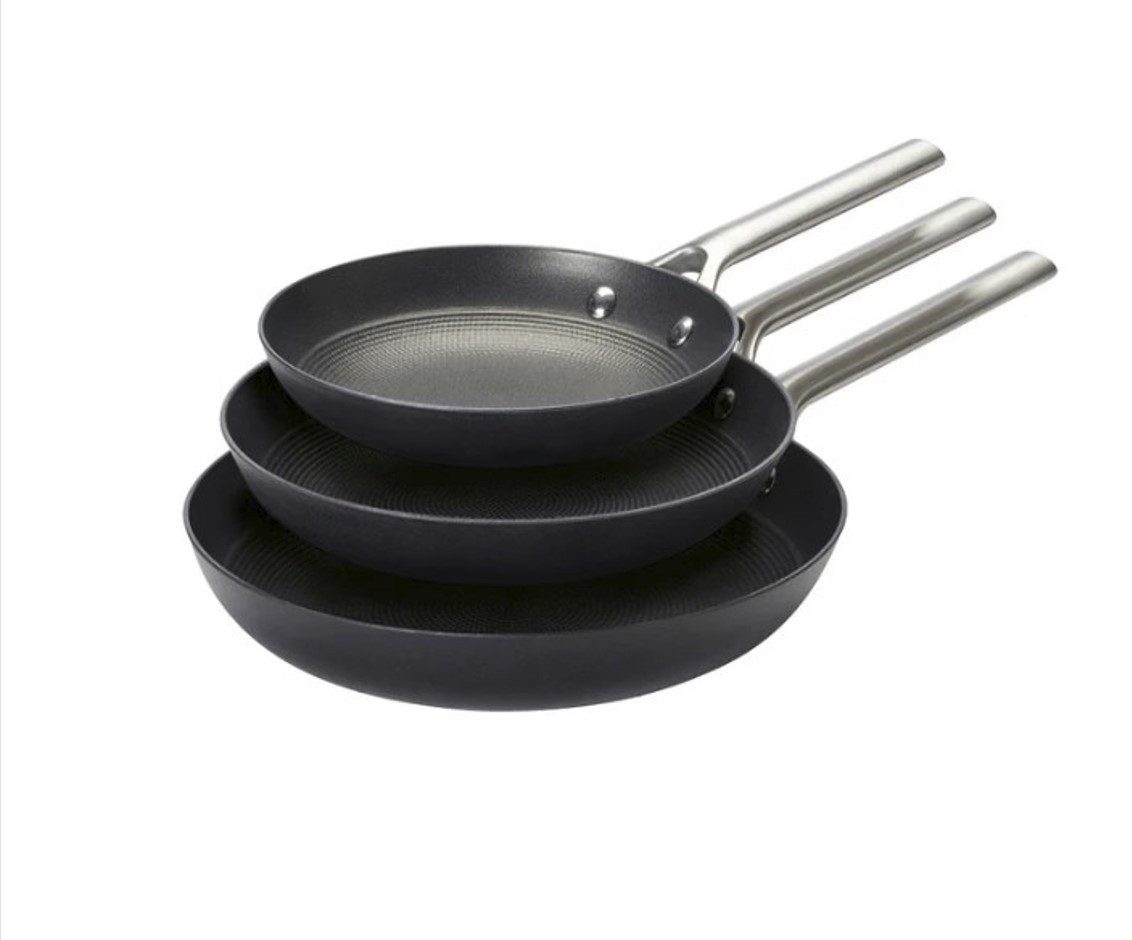QDesign by Sauter Pfannen-Set QDesign Gusseisen mit Edelstahlgriff, Aluminiumguss (3-tlg)