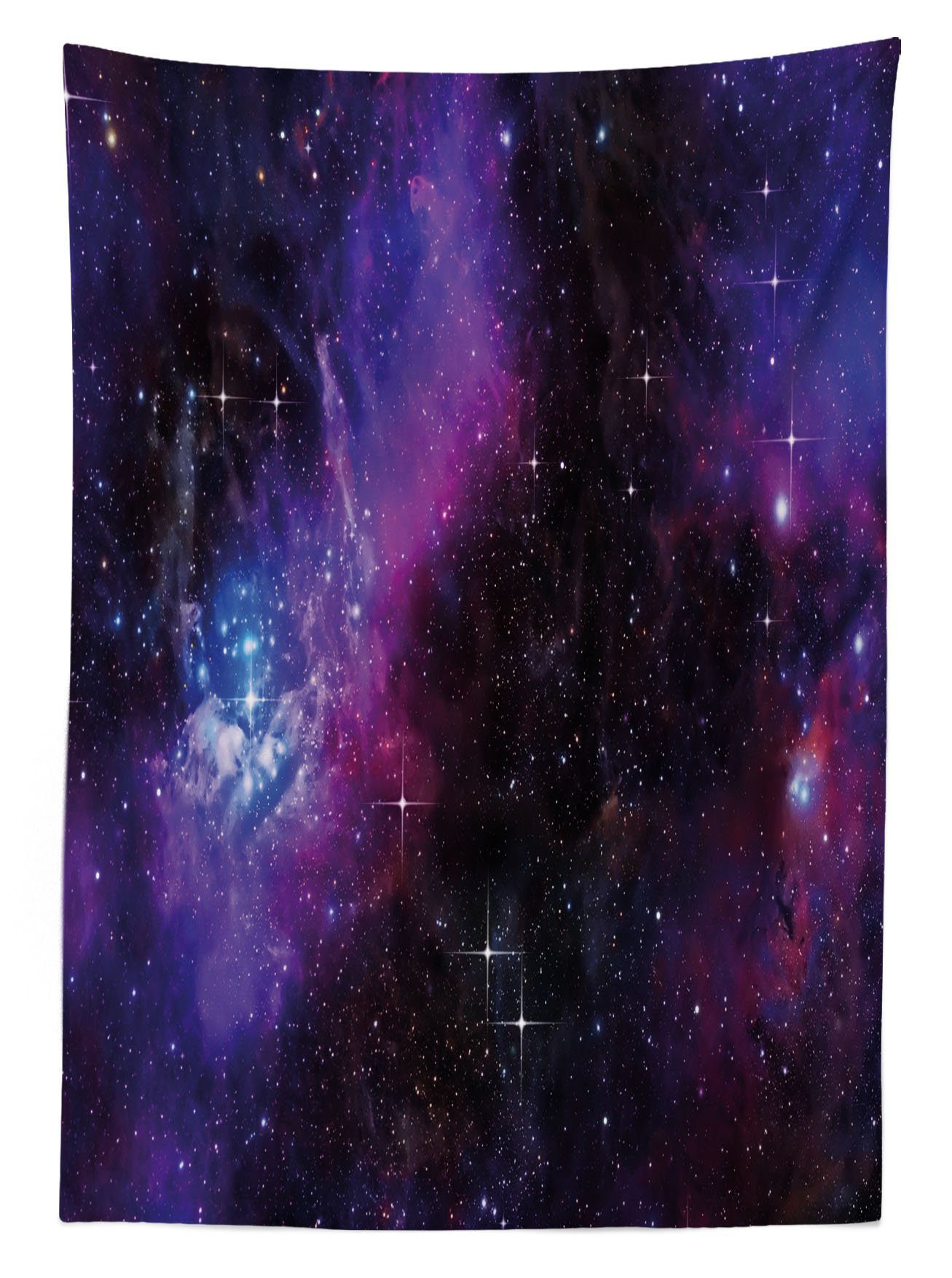 Dunkle Waschbar geeignet Weltraum den Galaxie Farben, Farbfest Klare Für Bereich Abakuhaus Außen Tischdecke Nebula Sterne