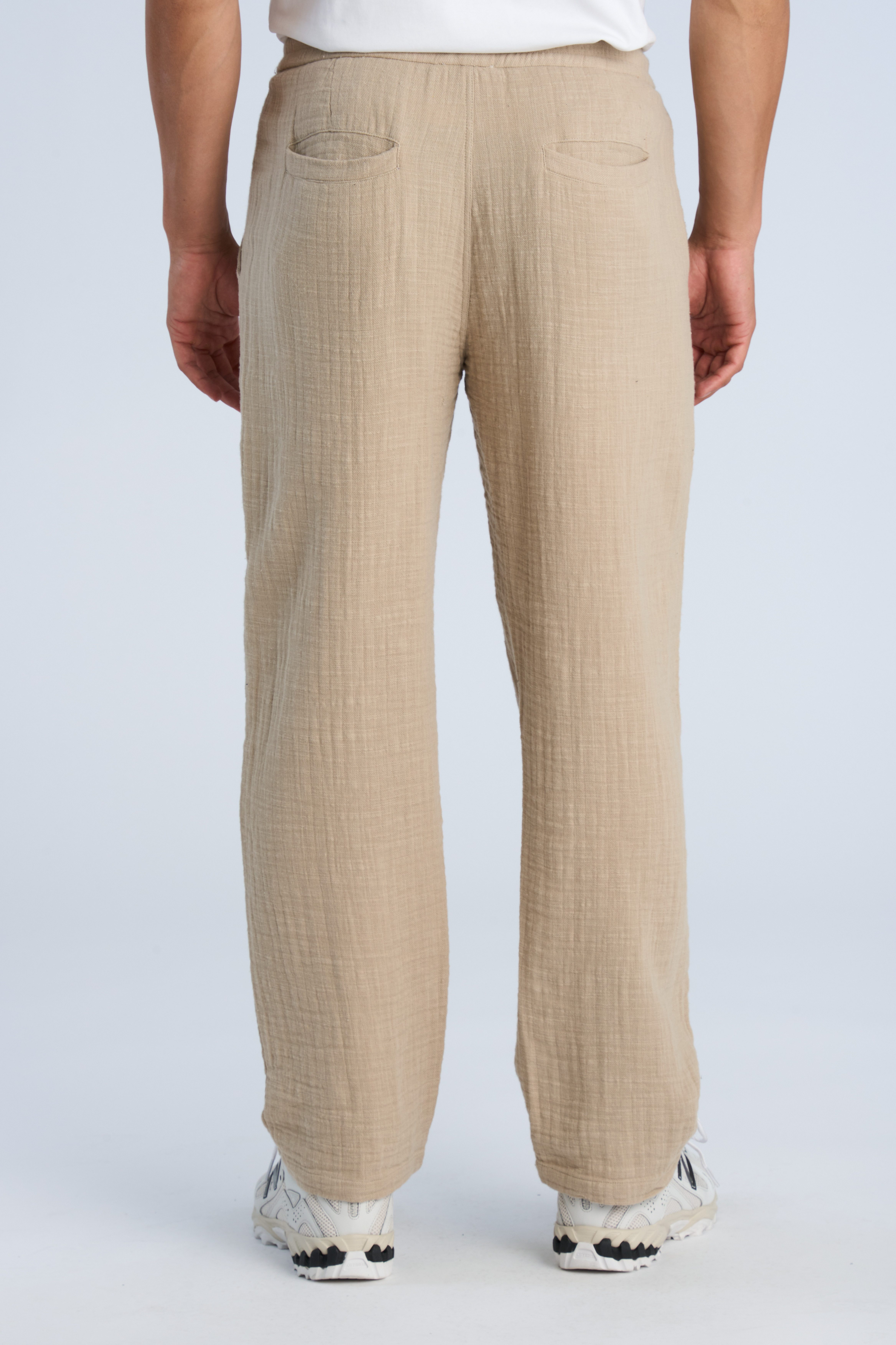 LINDBERGH Stoffhose Sommerhose in Leinen-Optik und mit Gummizug - Weiter Schnitt – Bild 2 von 3