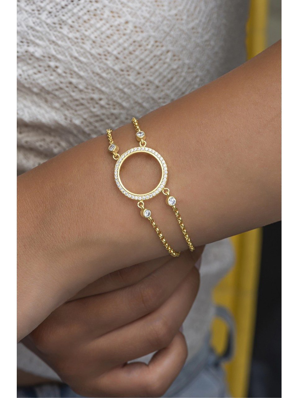 Nisan Ketten und Armband Set, Silber Armband – Vergoldet mit Doppelgliederk günstig online kaufen