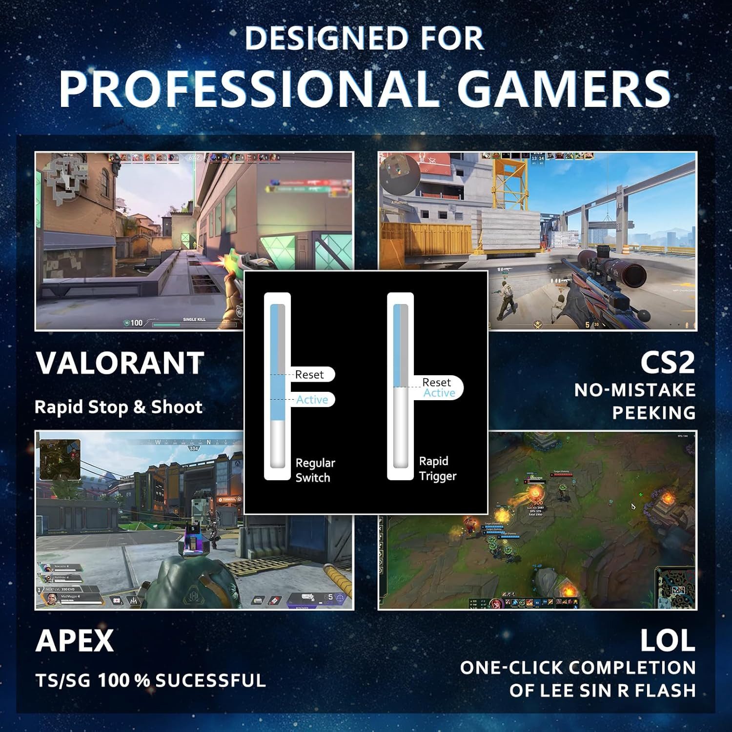 ATTACK SHARK Gaming 65% RGB 8000Hz High Speed Tastatur- und Maus-Set ...