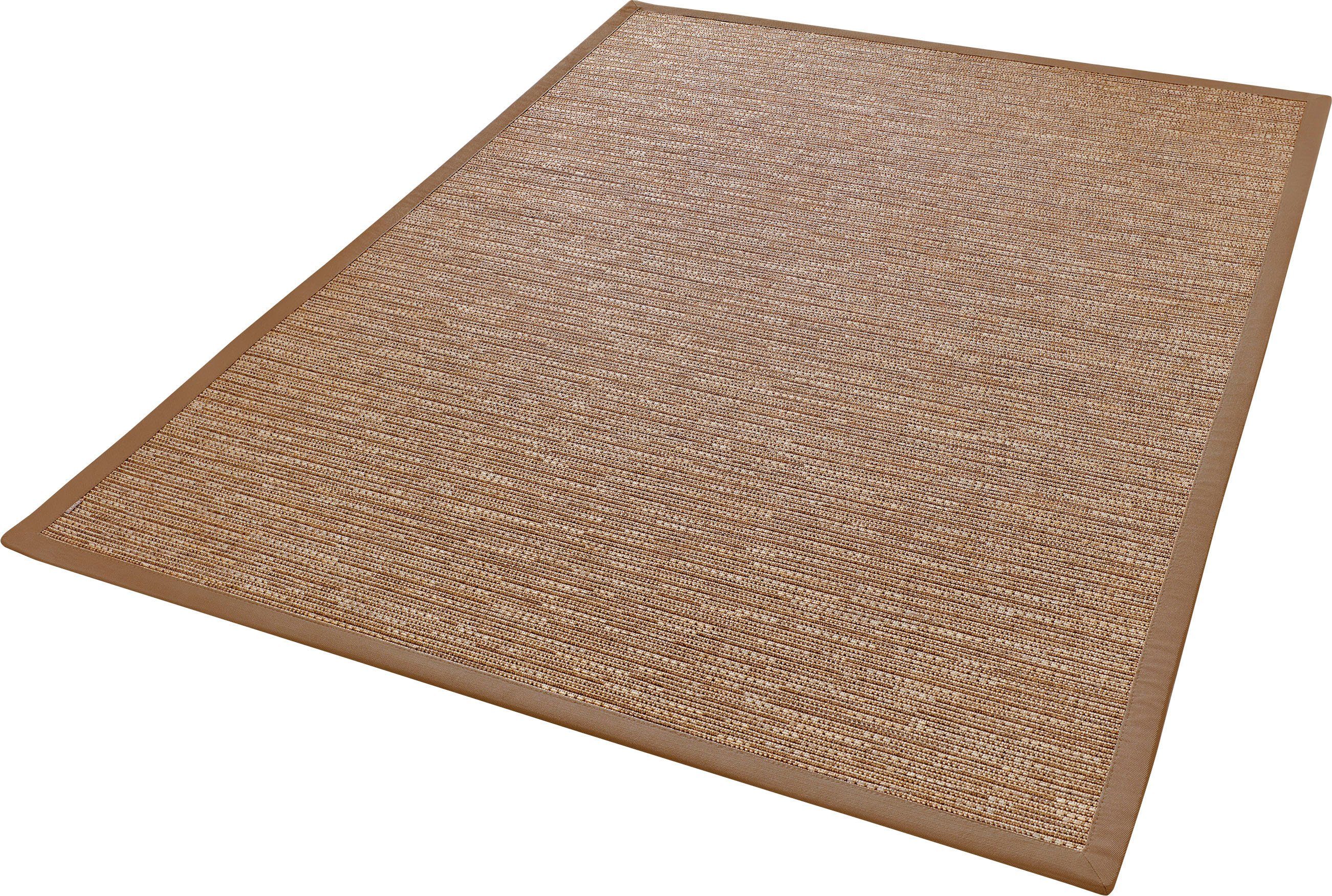 Dekowe Teppich Naturino Effekt, rechteckig, Höhe: 8 mm, Flachgewebe, Sisal-Optik, mit Bordüre, In- und Outdoor geeignet