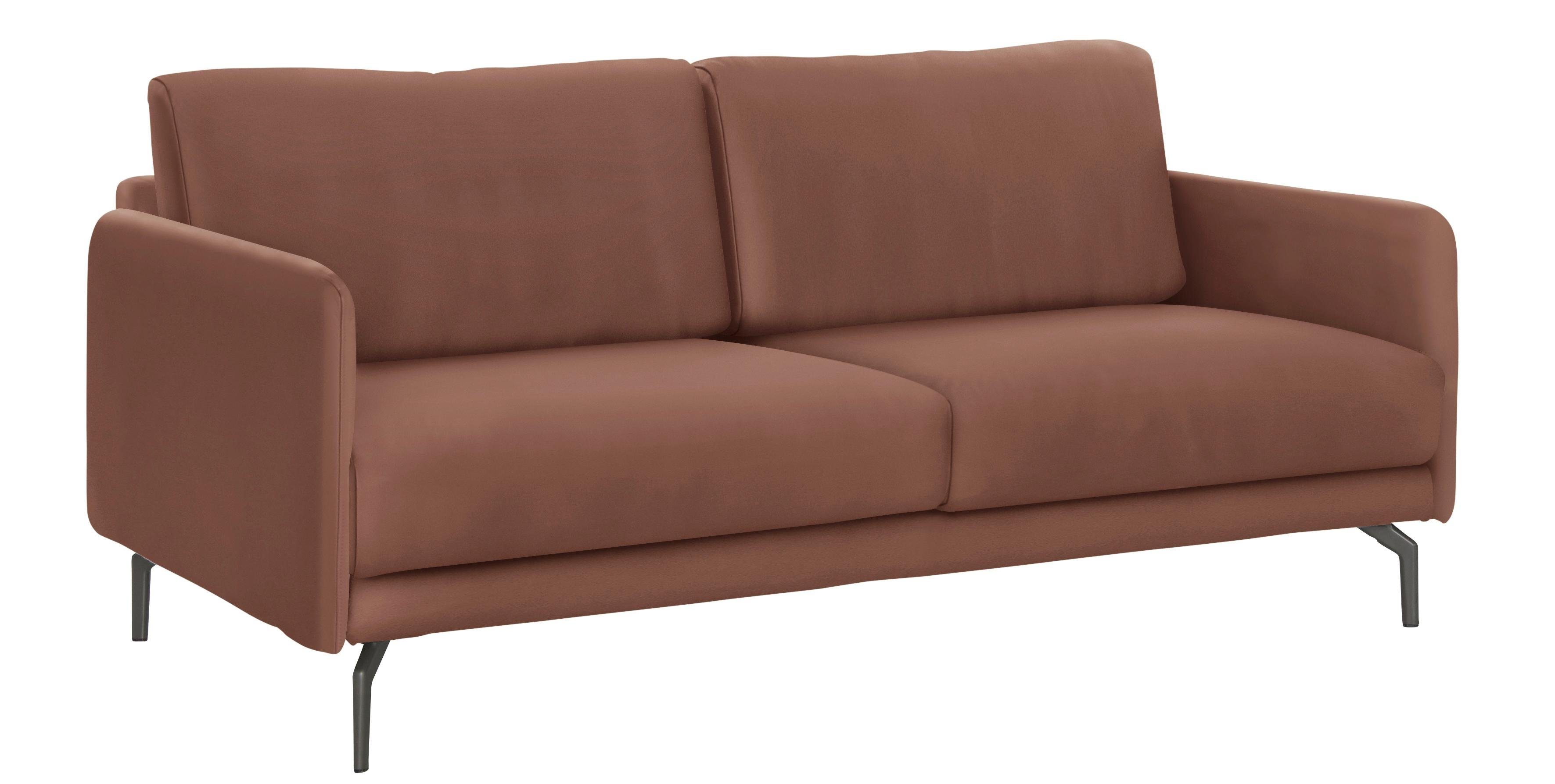 hülsta sofa 3-Sitzer hs.450, Armlehne Umbragrau schmal, sehr Alugussfuß 190 cm, Breite