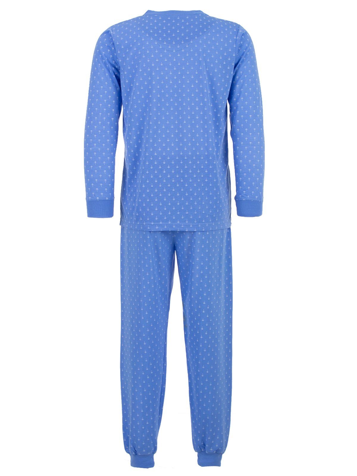 Schlafanzug blau - Pyjama Pfeil Langarm Set Lucky