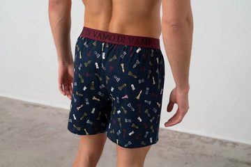 Vamp Weiter Boxer UOMO di VAMP (Set, 1-St., Set) Herren 1er Pack Boxershorts Baumwolle blau