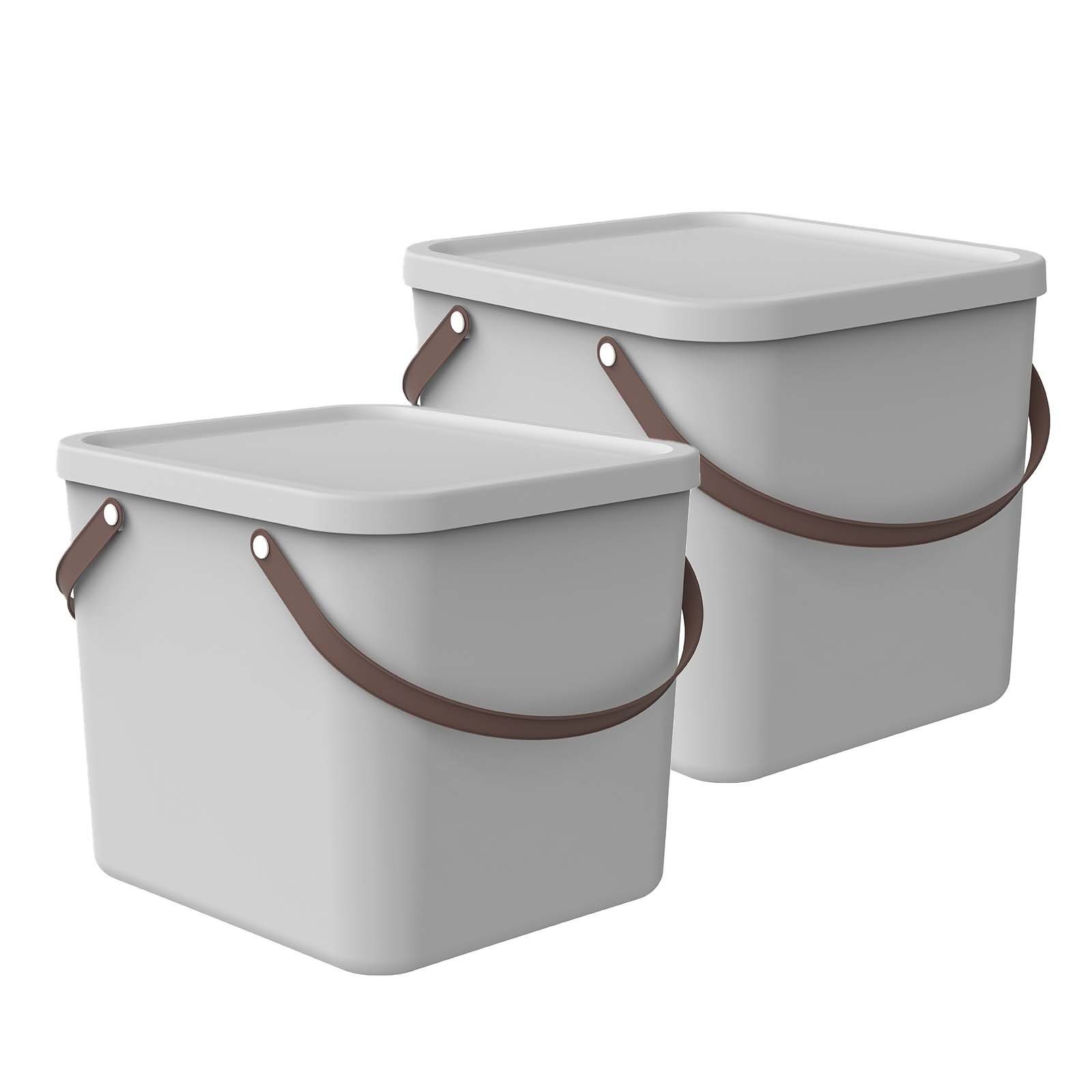 Aufbewahrungsbox 2er-Set Aufbewahrungsbox 40l mit Deckel