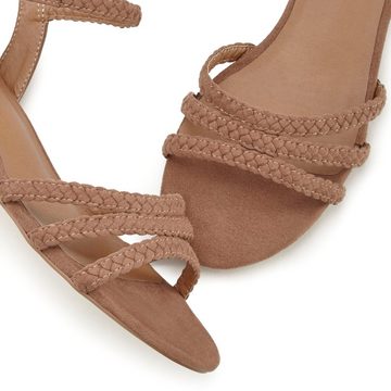 LASCANA Sandale Sandalette, Sommerschuh mit geflochtenen Riemchen VEGAN