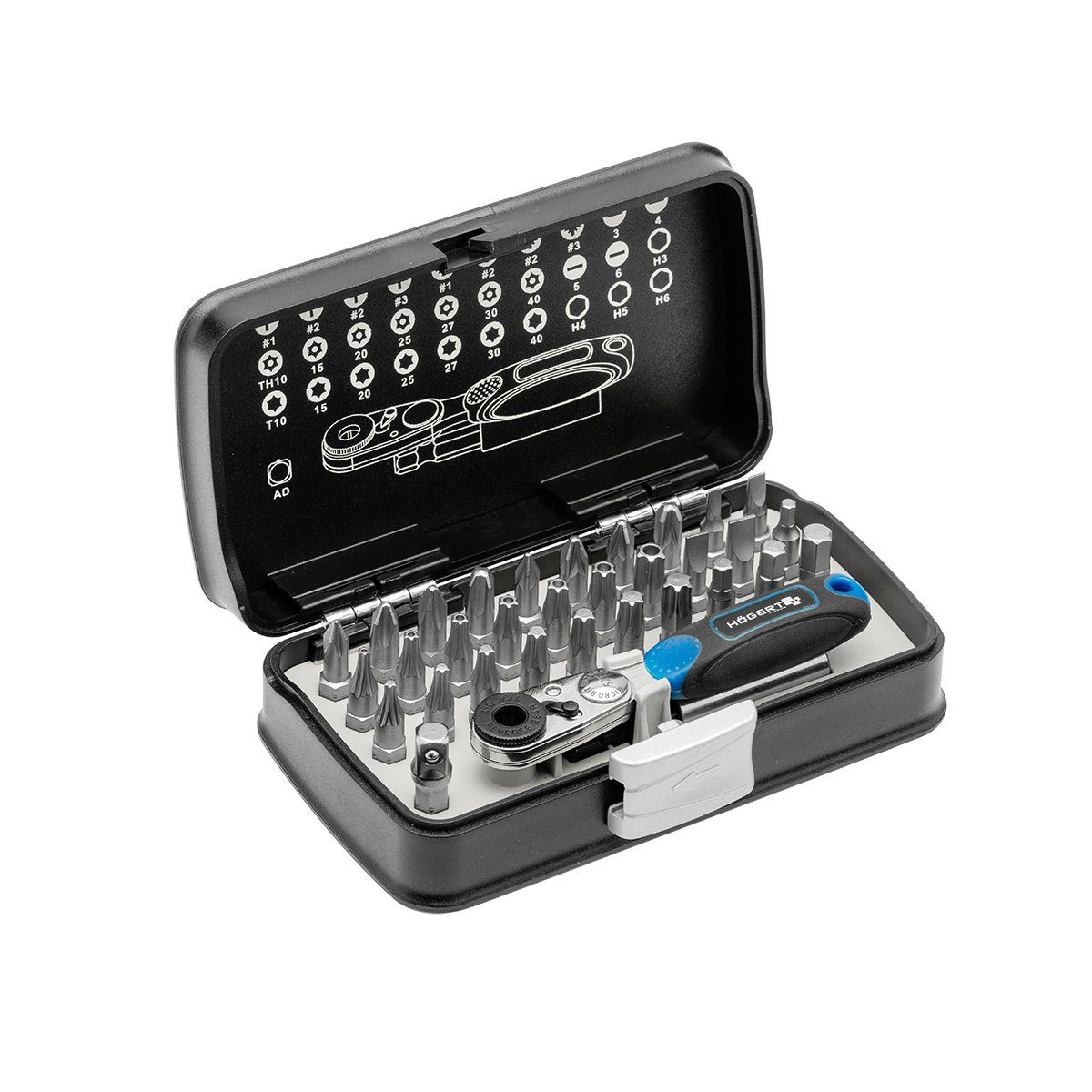 Ratsche Schrauberbit-Set 33-tlg. Ratsche Bithalter Bitsatz