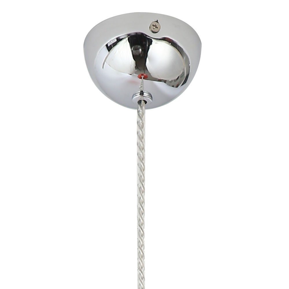 GLOBO LIGHTING Hängeleuchte, Leuchtmittel nicht inklusive, Retro Pendelleuchte mit einem Lampenschirm in rot CARLO D23
