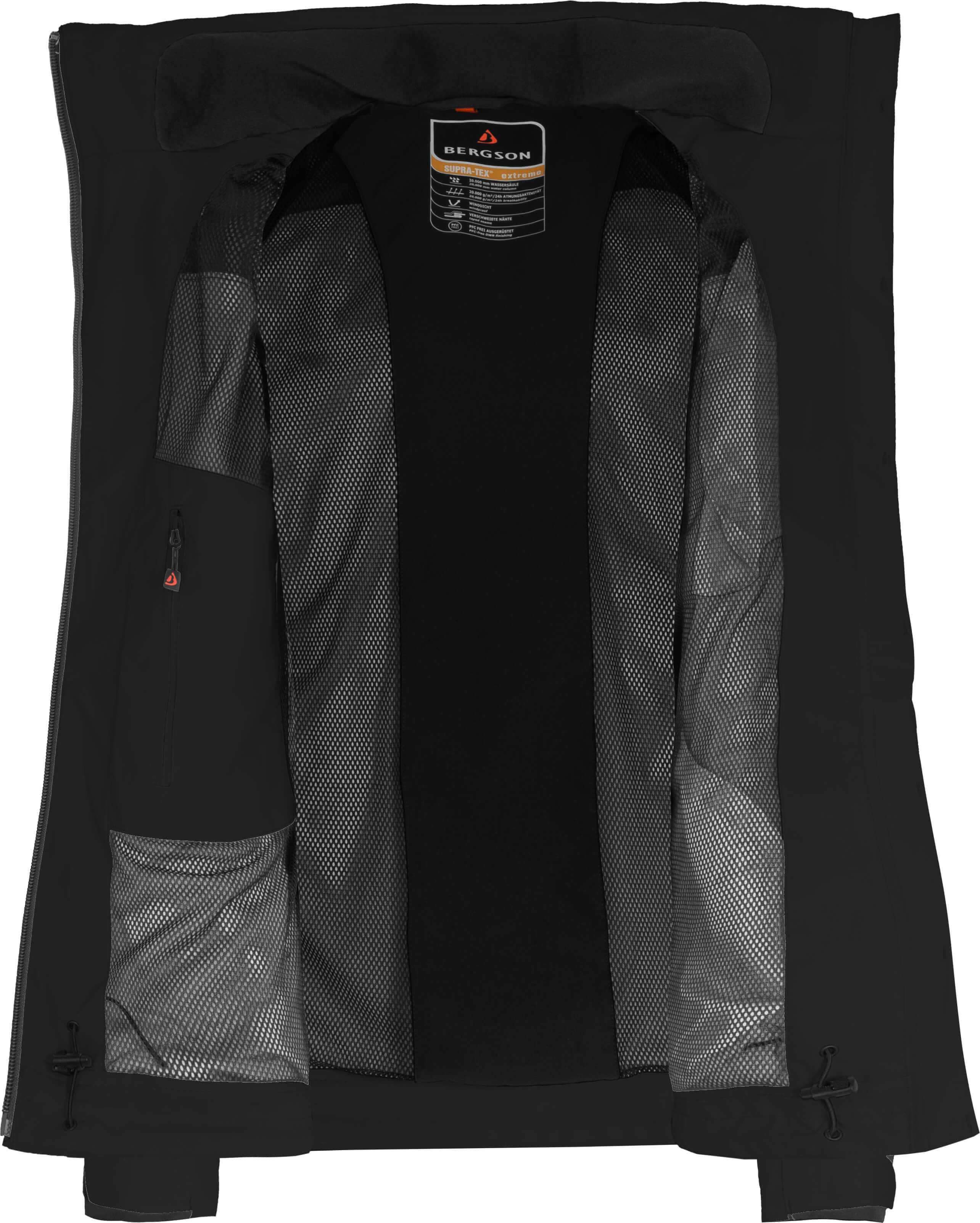 Bergson Regenjacke KURRIKA Damen Regenjacke, Netzfutter, 20000 mm Wassersäule, Normalgrößen, sch