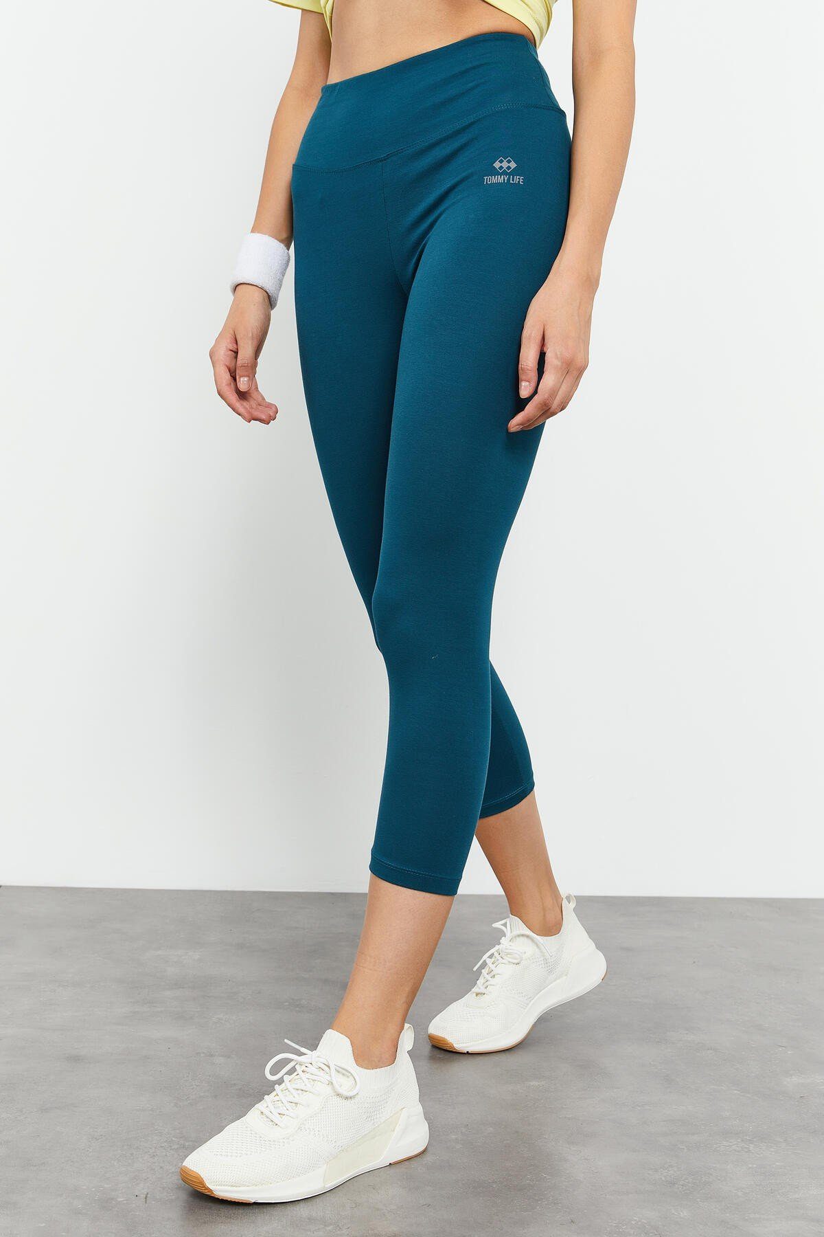 Leggings hohem mit smaragd LIFE Bund TOMMY