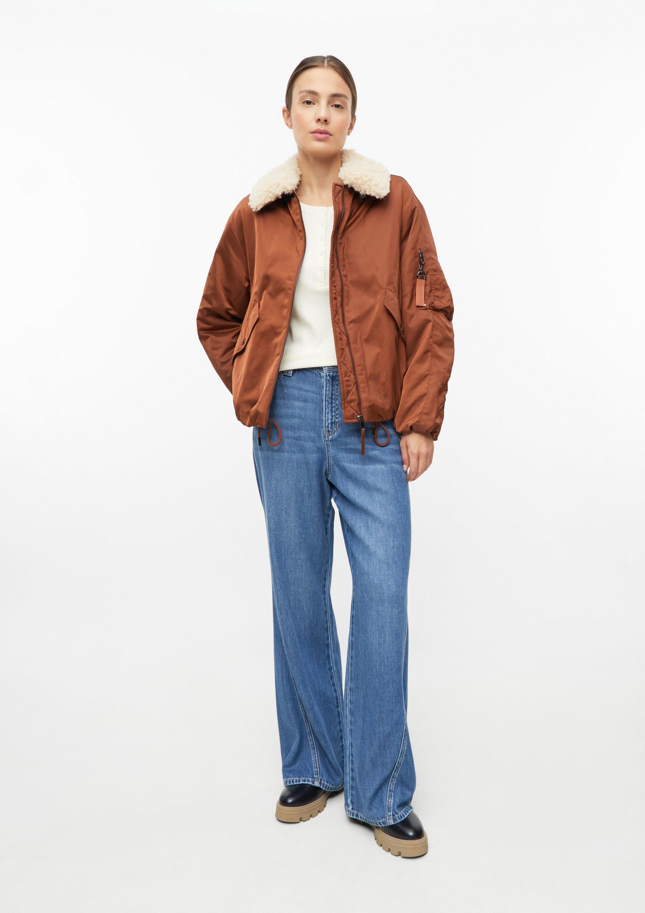 s.Oliver Funktionsjacke Outdoor-Jacke s.Oliver x Heidi Klum: Blouson mit abnehmbarem Fake-Fur-Kragen – Bild 4 von 5