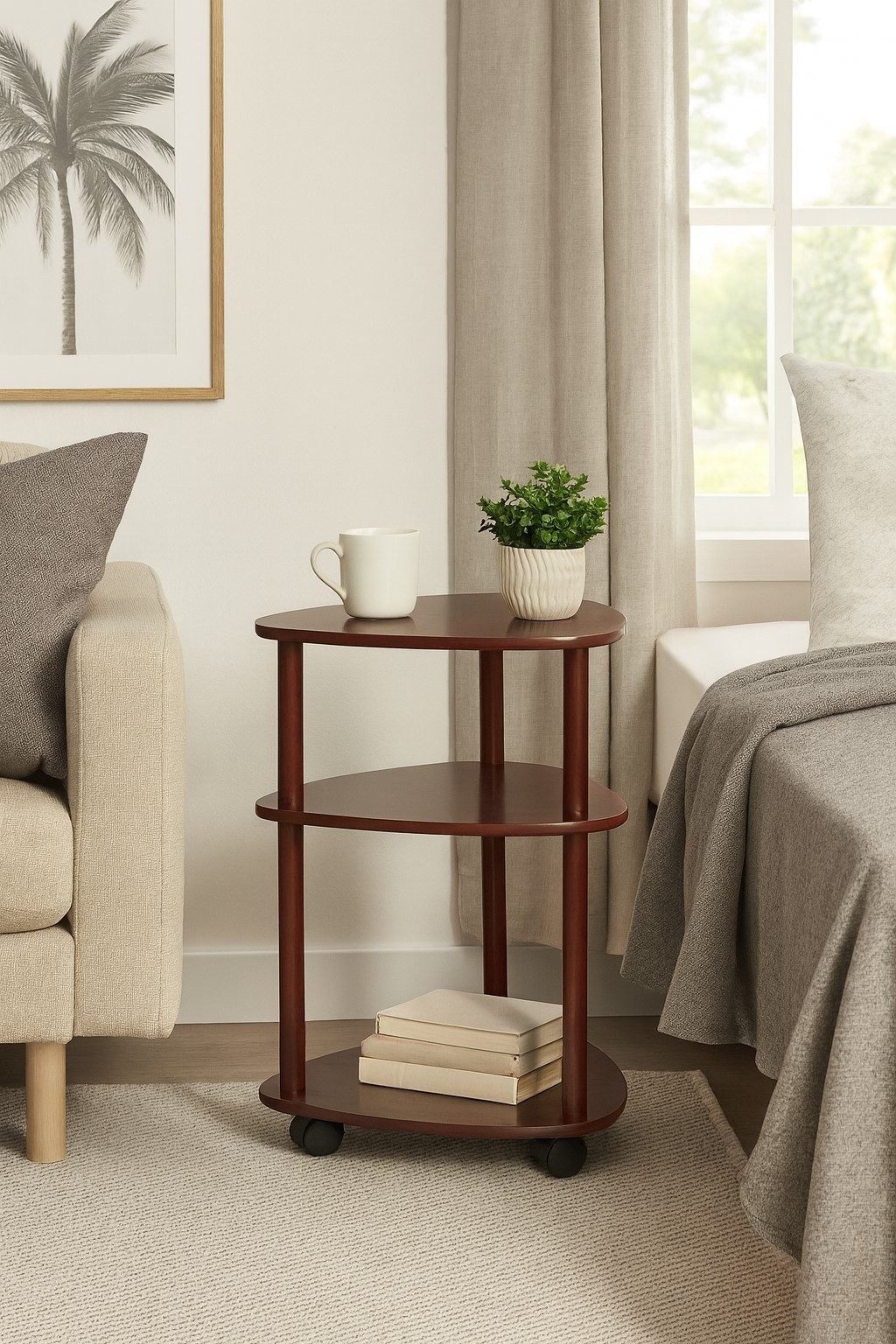 moebel-direkt-online Regal mit Rollen in zwei Кольора(ів)