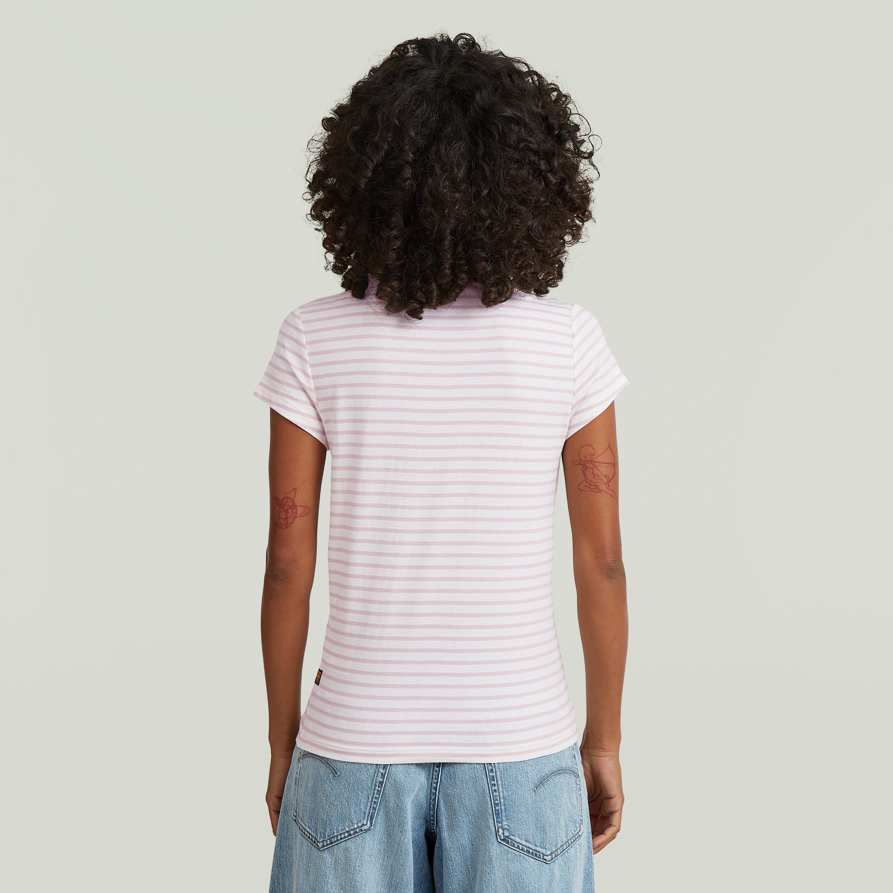 G-STAR V-Shirt Eyben mit Label