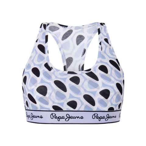 Pepe Jeans Sport-Bustier Blue Nation Print