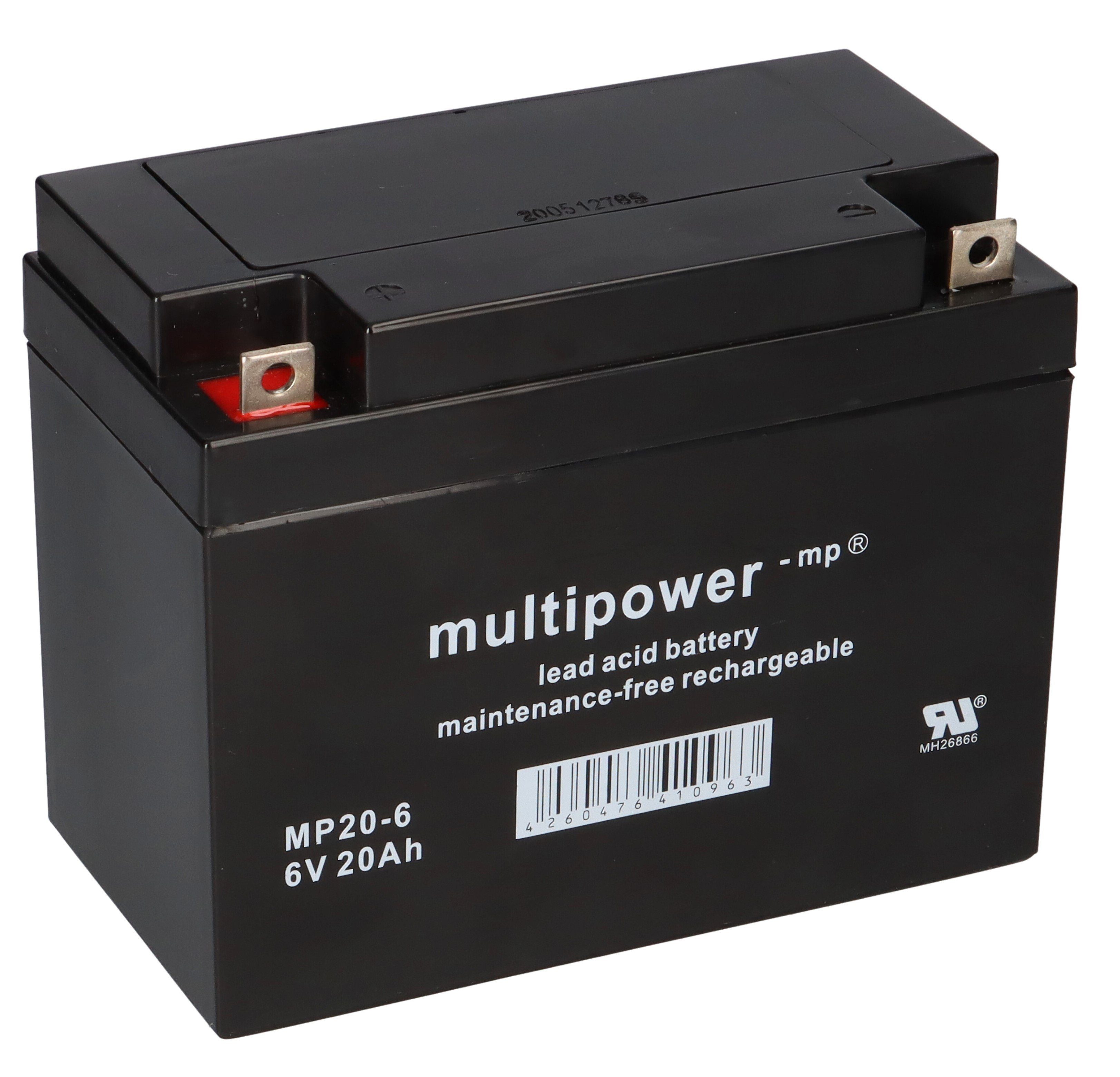 Multipower Blei-Akku MP20-6 Pb 6V 20Ah M5 Bleiakkus