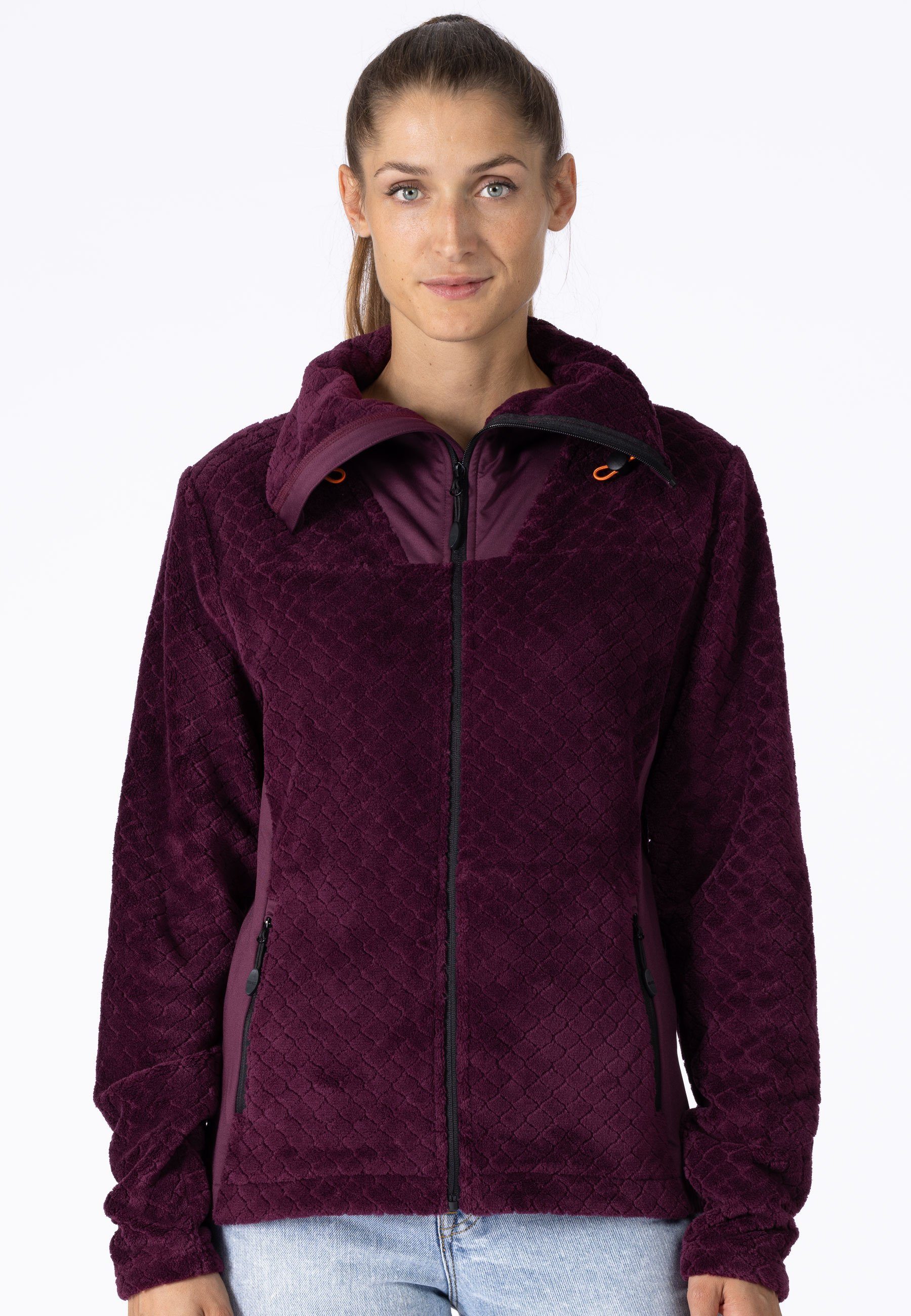 LPO Steppjacke Hybridjacke - Tessa atmungsaktiv rot