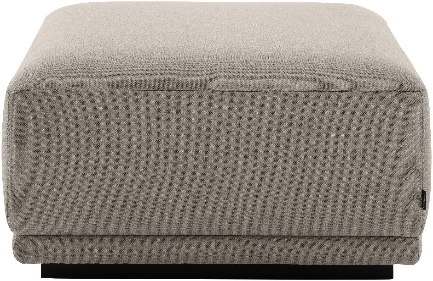 Musterring Hocker (1 St), mit Wellenunterfederung & HR-Kaltschaum, Holzrahmen in Schwarz