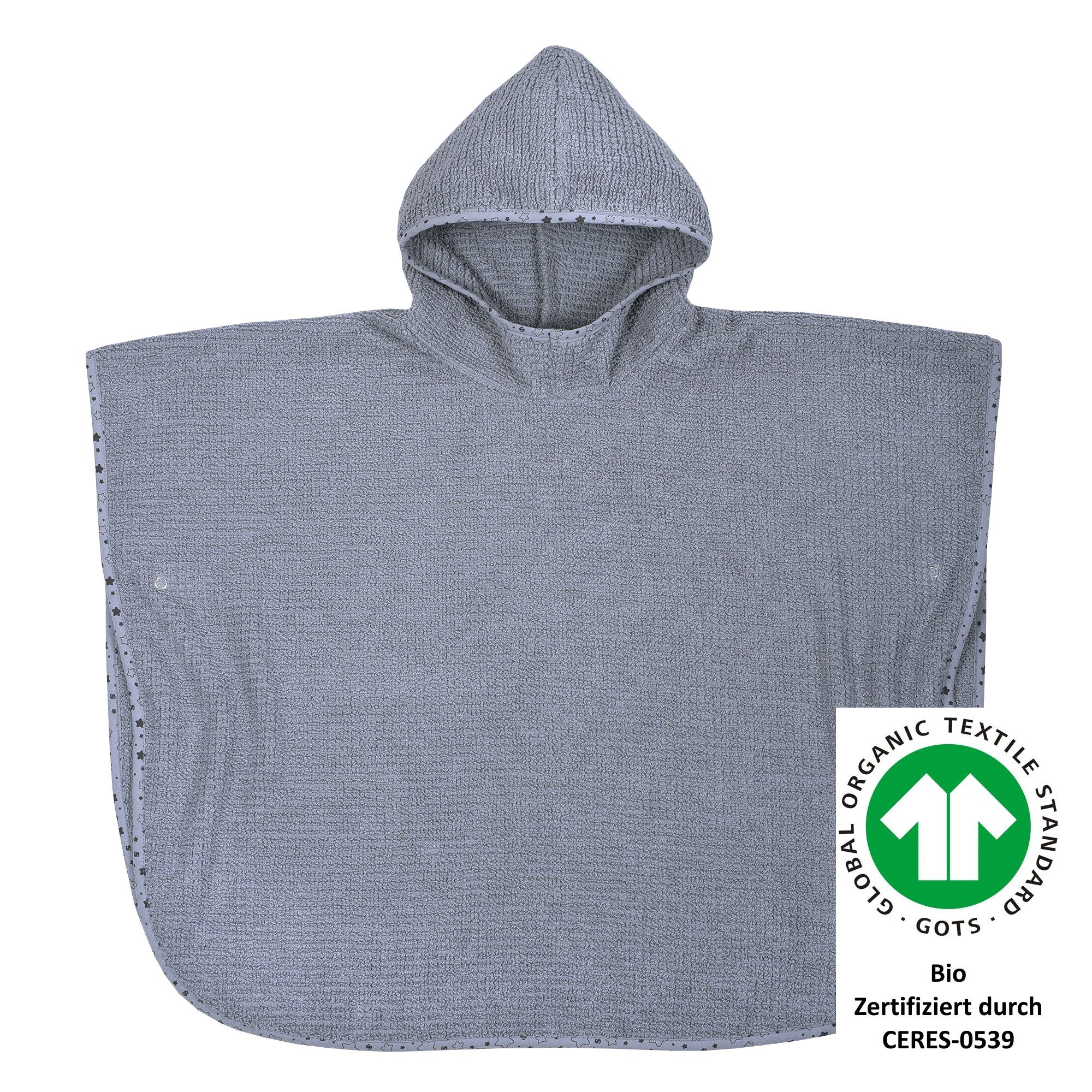 Wörner Badeponcho at home, Baumwoll-Webfrottier, Kapuze, günstig online kaufen