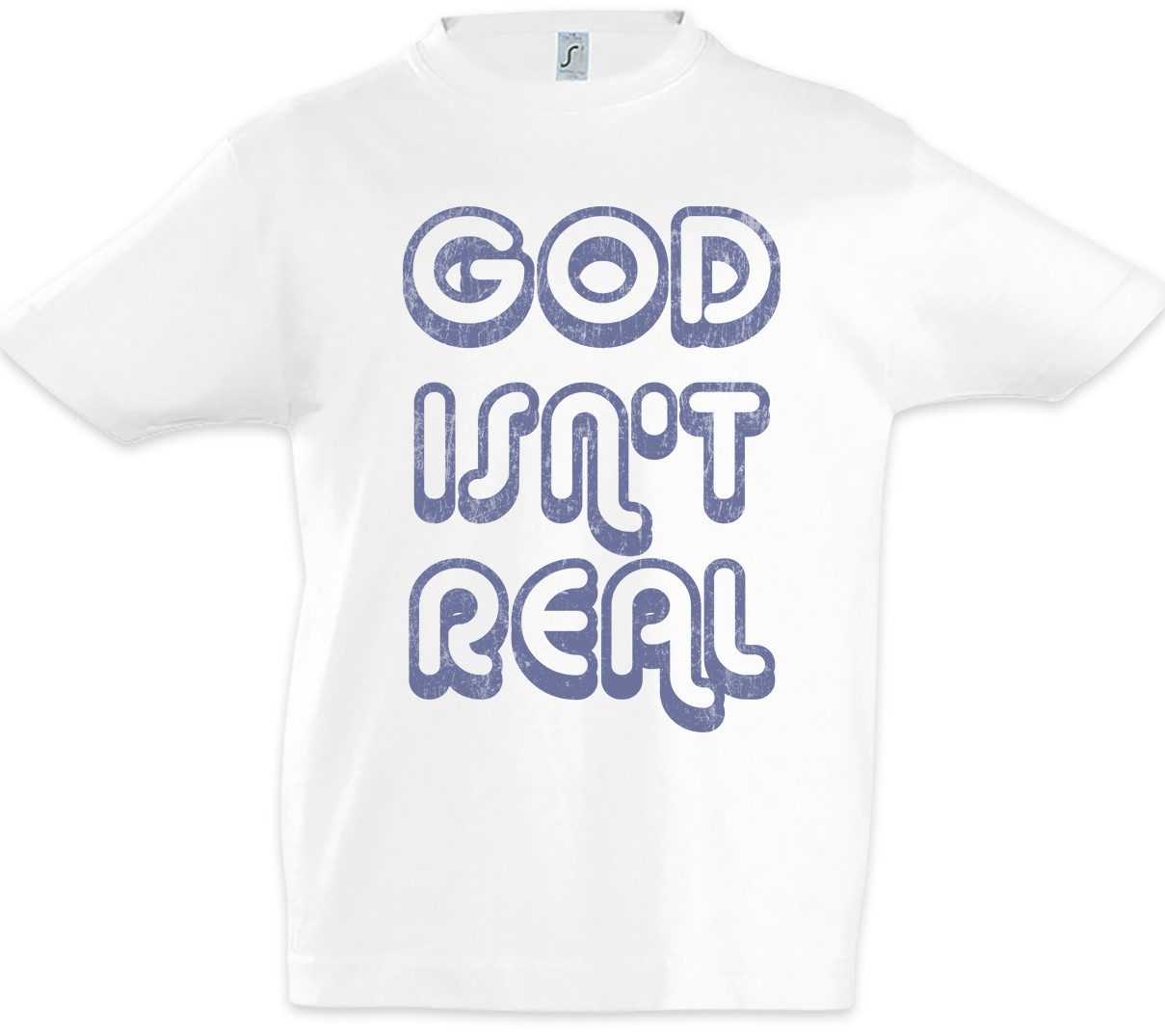 Urban Backwoods Print-Shirt God Isn't Real Kinder T-Shirt Friedrich Nietzsche Gott Ist To (1-tlg) Philosoph Zarathustra Atheist Atheism