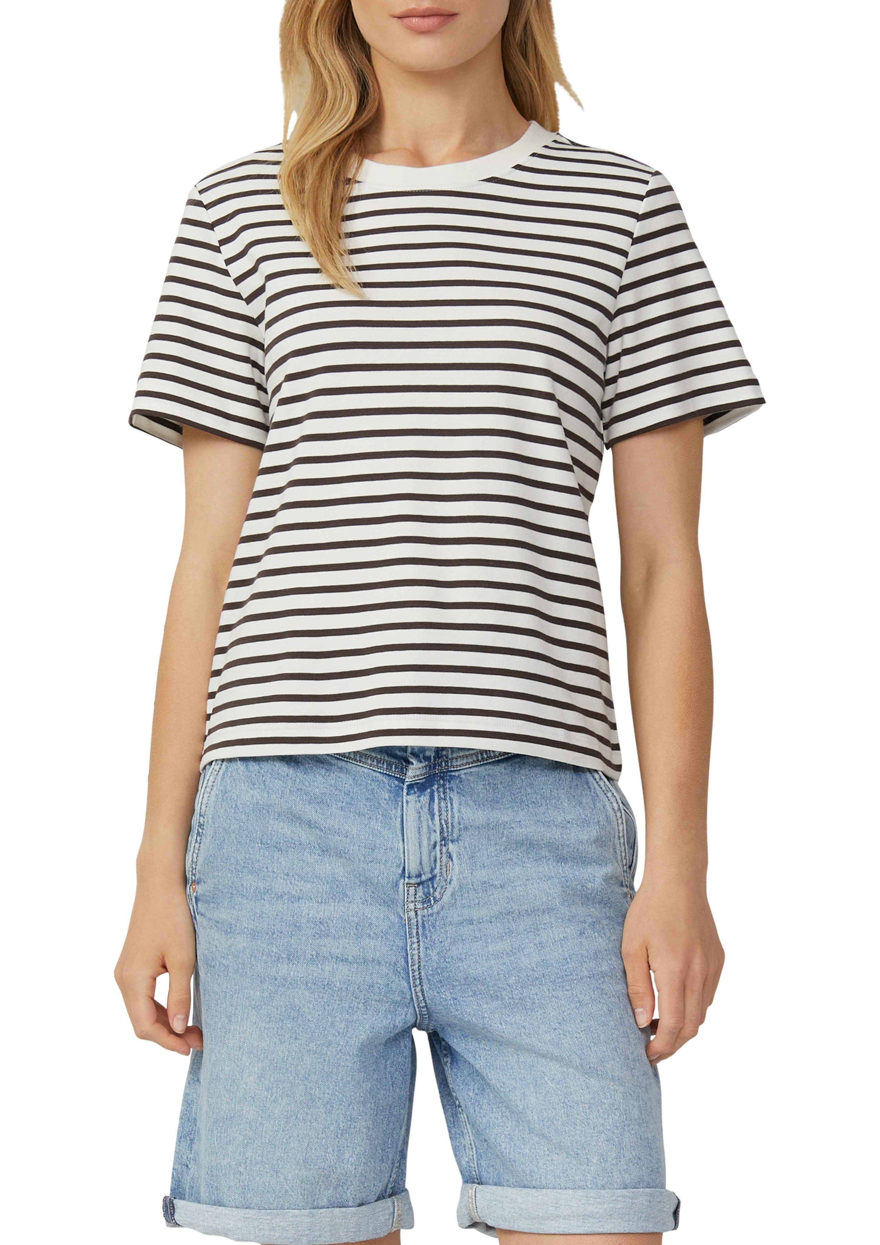 s.Oliver T-Shirt mit Streifen Muster günstig online kaufen