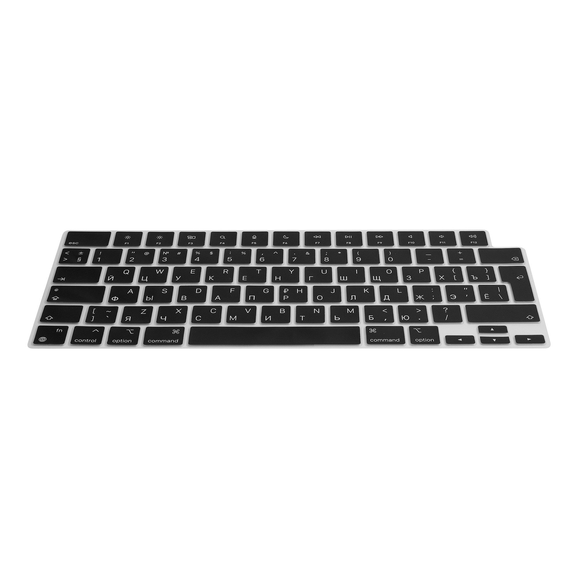 kwmobile Schutz-Set Silikon Tastaturschutz für Apple Macbook Air 13 M4 2025 A3240, QWERTY US Keyboard Cover Abdeckung - Schwarz