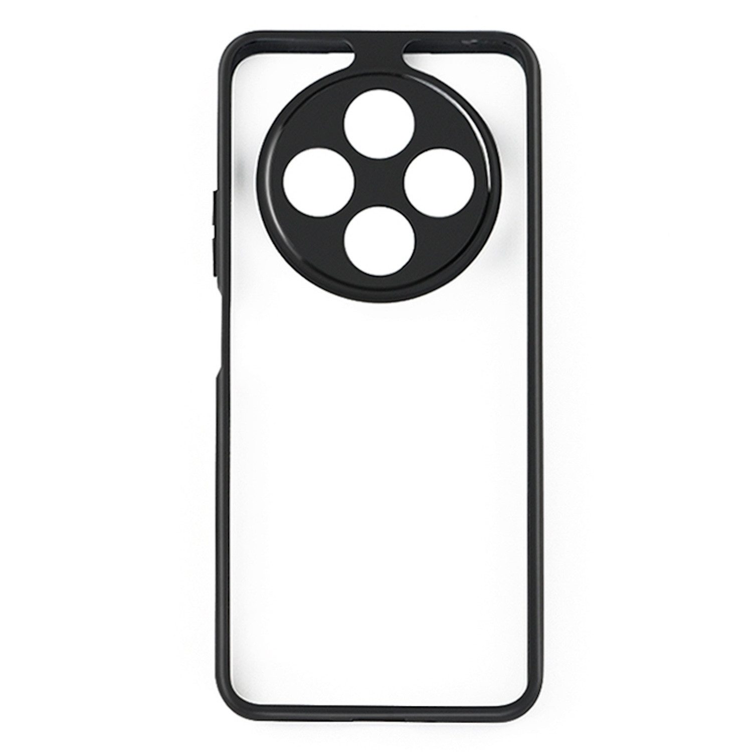 Wigento Handyhülle Für Xiaomi Redmi 14C 4G Frosted TPU + Transparent Schutz Hülle Schwarz, Hybrid-Hülle mit Stoßschutz und Anti-Vergilbung