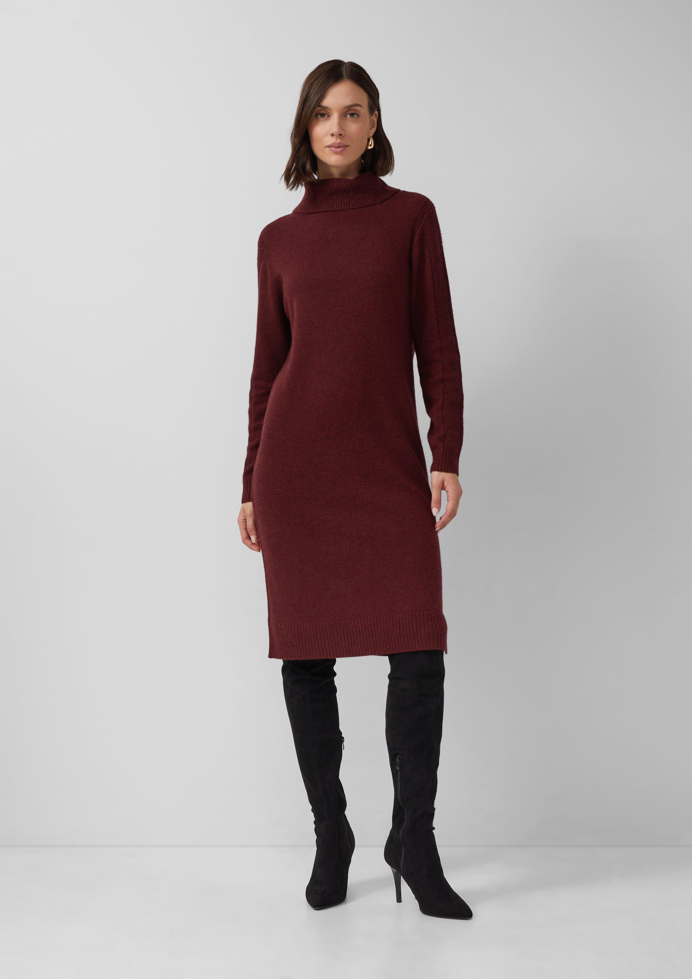 s.Oliver BLACK LABEL Minikleid Gestricktes Midikleid günstig online kaufen