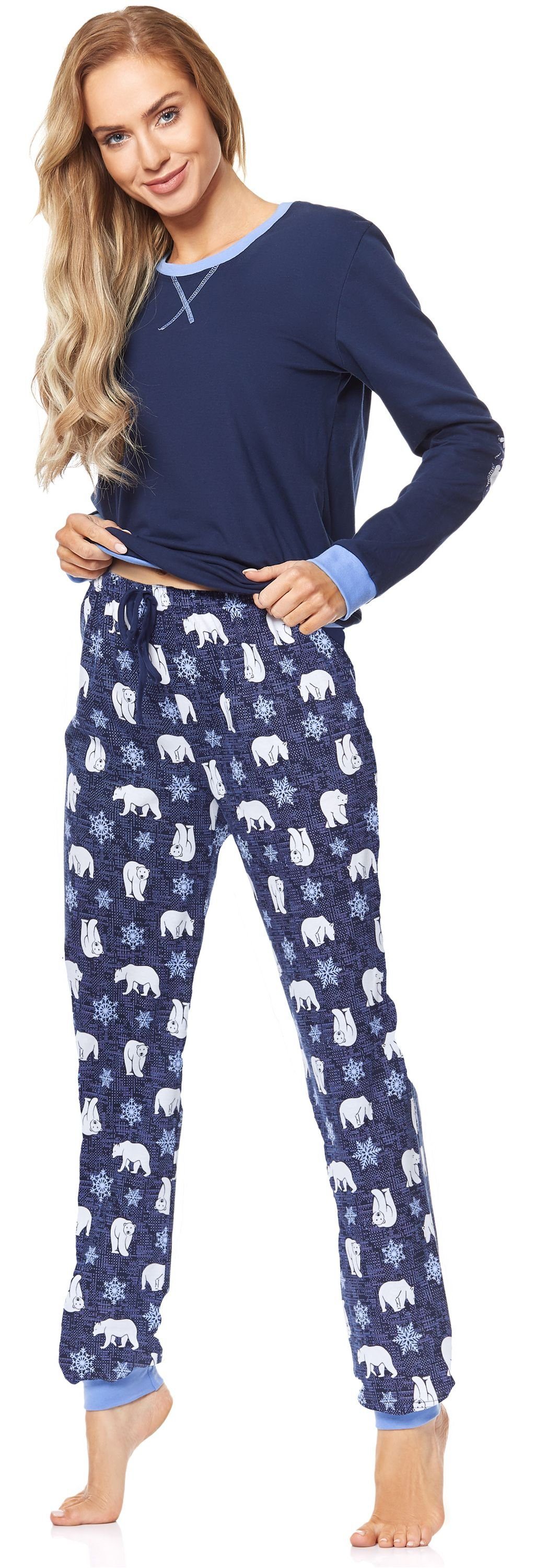 Merry Style Schlafanzug Damen Pyjama MS10-168 aus Baumwolle günstig online kaufen