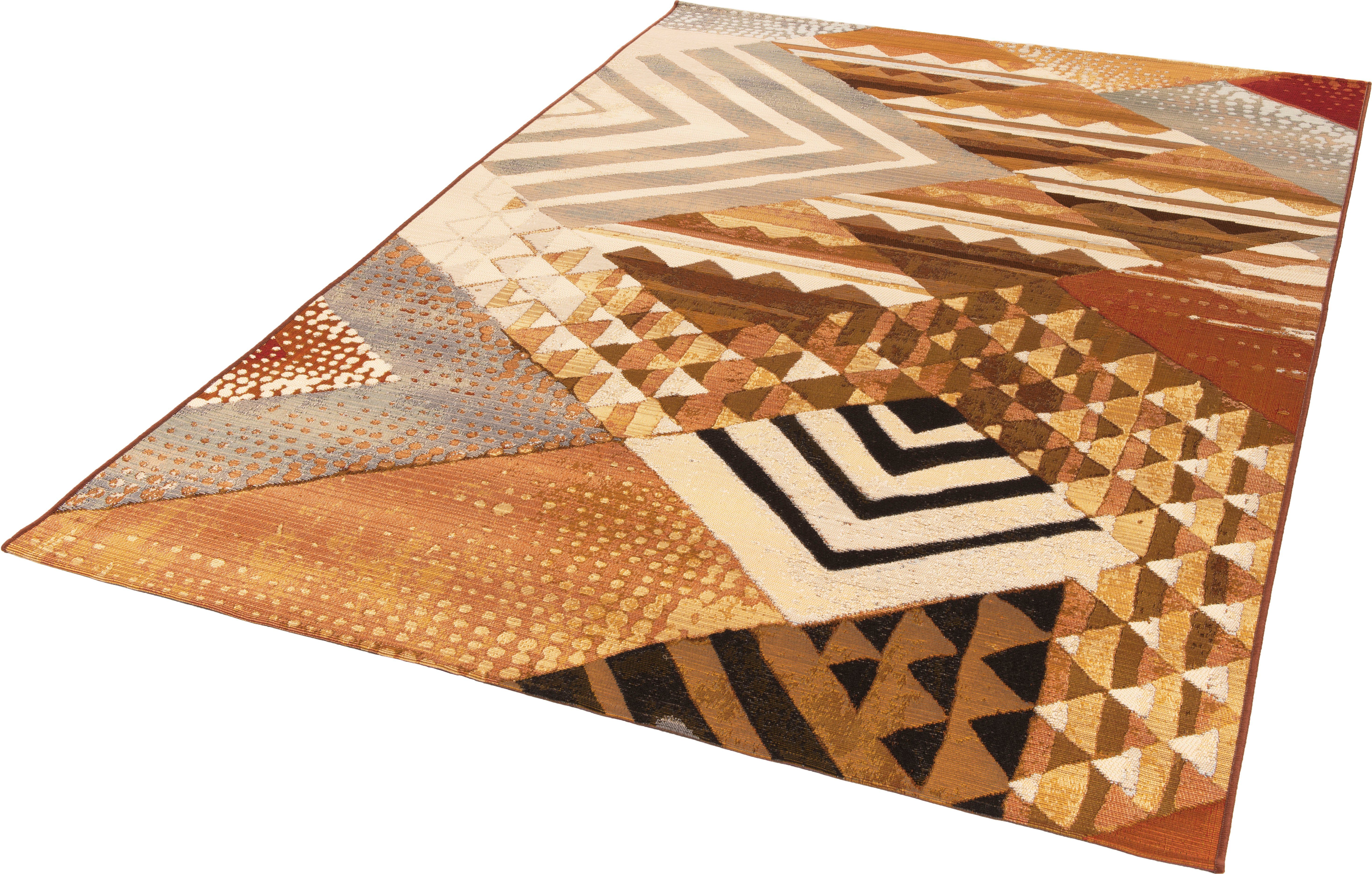 Gino Falcone Teppich Outdoor-Africa 35, rechteckig, Höhe: 5 mm, Flachgewebe, In- und Outdoor geeignet, Wohnzimmer