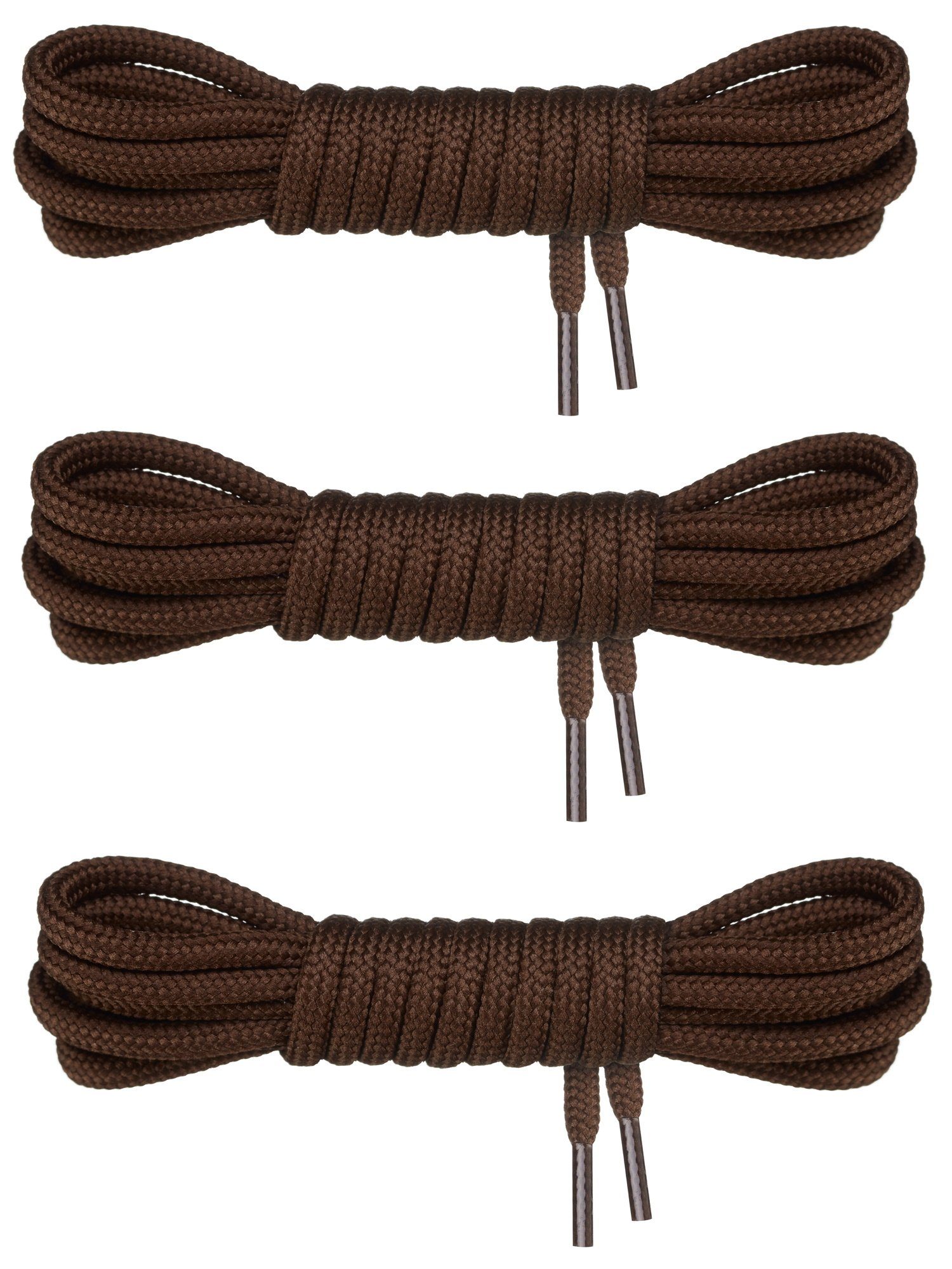 Blausky Stiefel Schnürsenkel 4mm - 2 Paar Glitzer Senkel Altrosa 120cm