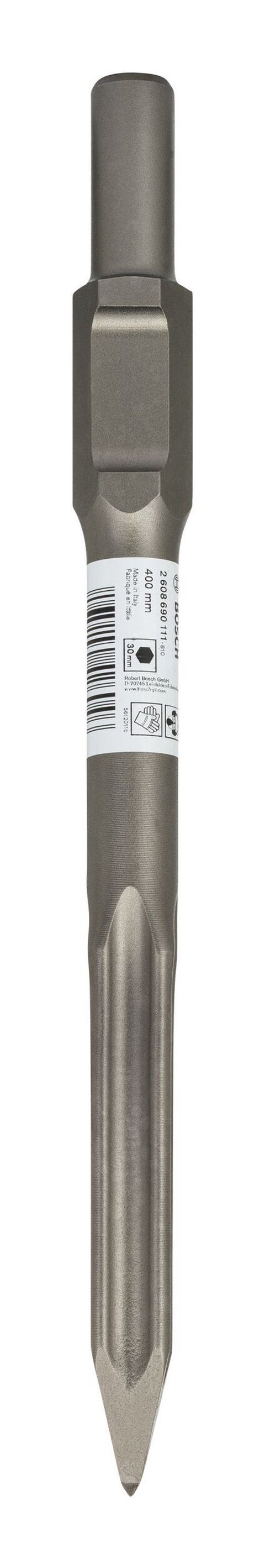 Steinbohrer, mit BOSCH 30-mm-Sechskantaufnahme - Spitzmeißel mm 400