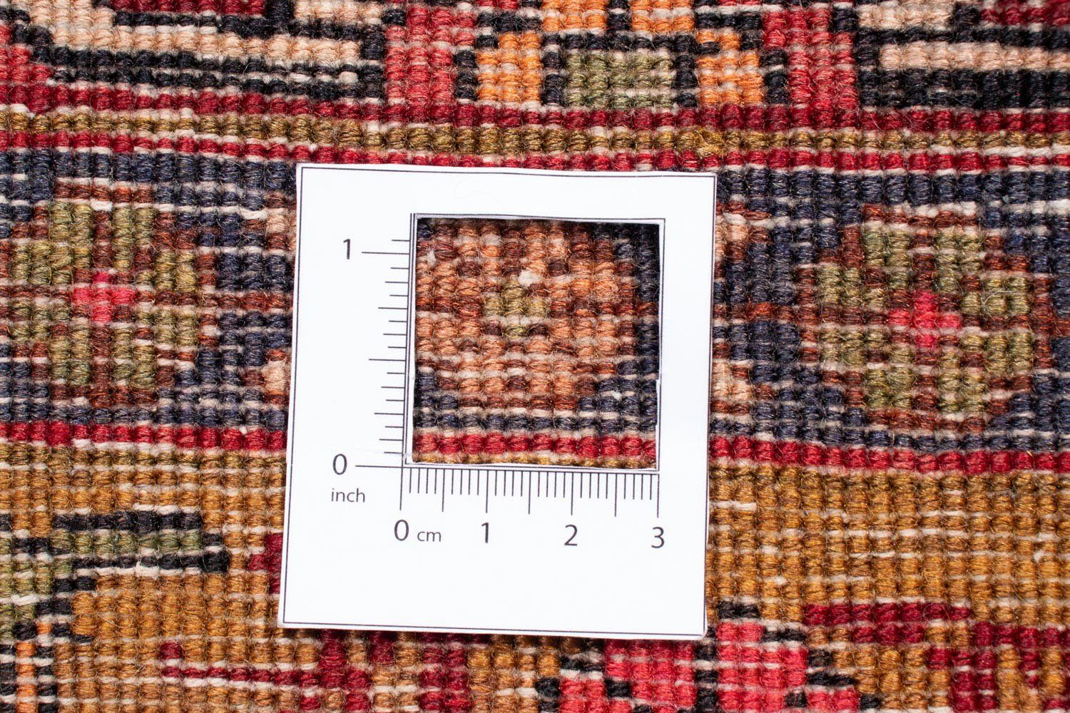 Orientteppich Perser - Nomadic cm x morgenland, - Zertifikat 138 Einzelstück Wohnzimmer, mm, 191 dunkelrot, 10 rechteckig, - Höhe: mit Handgeknüpft