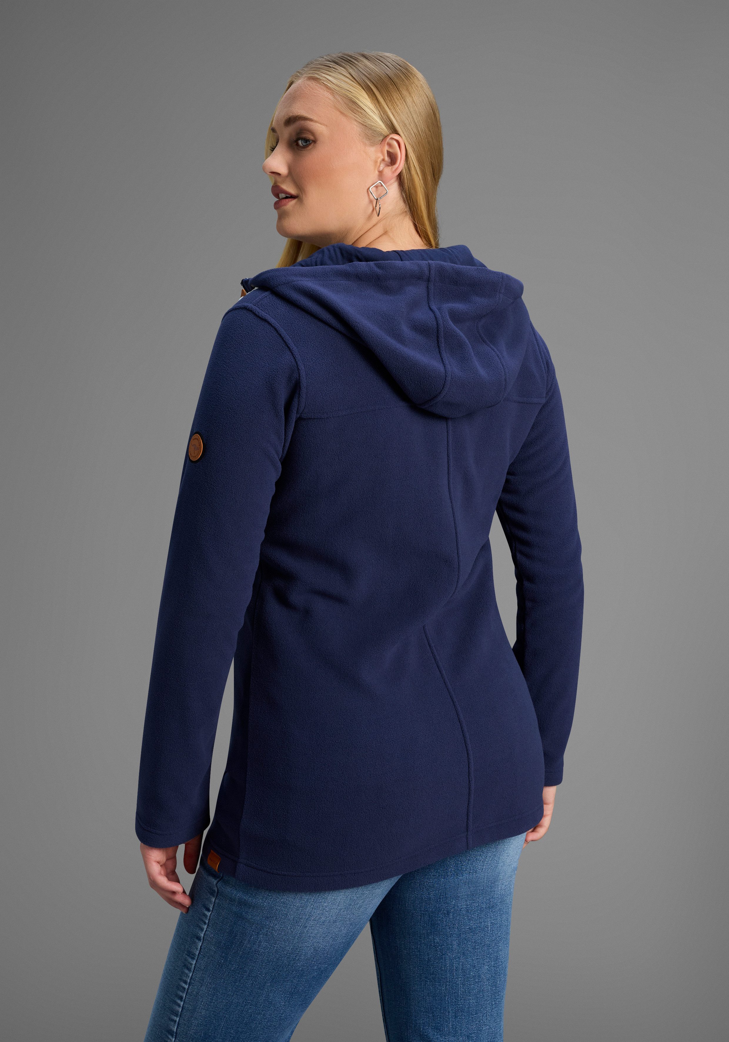 KangaROOS Fleecejacke Große Größen, Übergangsjacke
