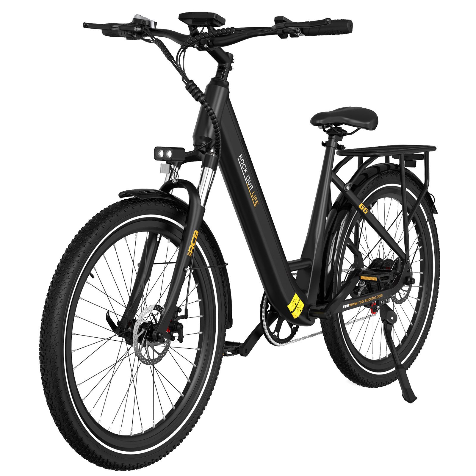 E-Bike Pedelec G6 für Stadt und Gelände, 27,5Zoll Damen Elektrofahrrad,Sport 30-50 km