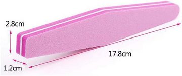 DTC GmbH Polierfeile Nail Buffer, File Nails Double Sided Disposable Nail File - 6-Pack, Ein guter Helfer zu Hause, 1-tlg.