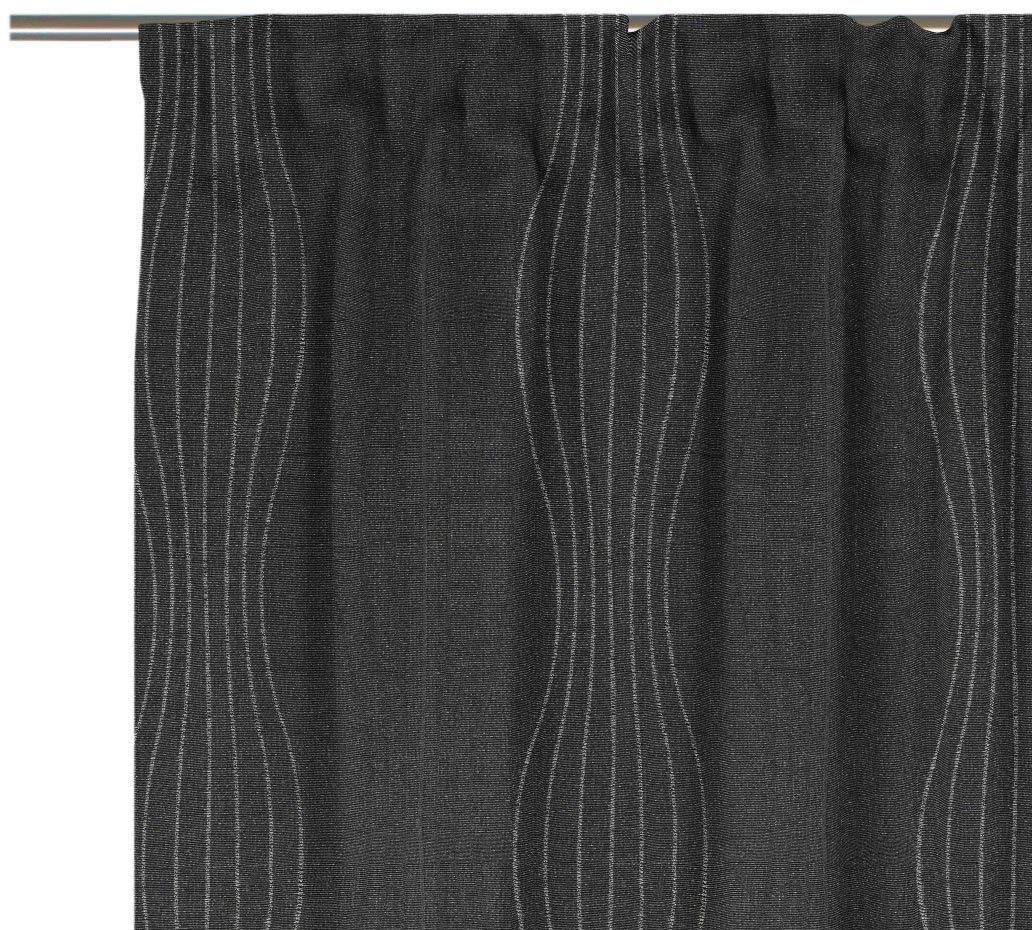 Vorhang Wirth, blickdicht, Riccia, (1 St), Jacquard grau/silberfarben Multifunktionsband