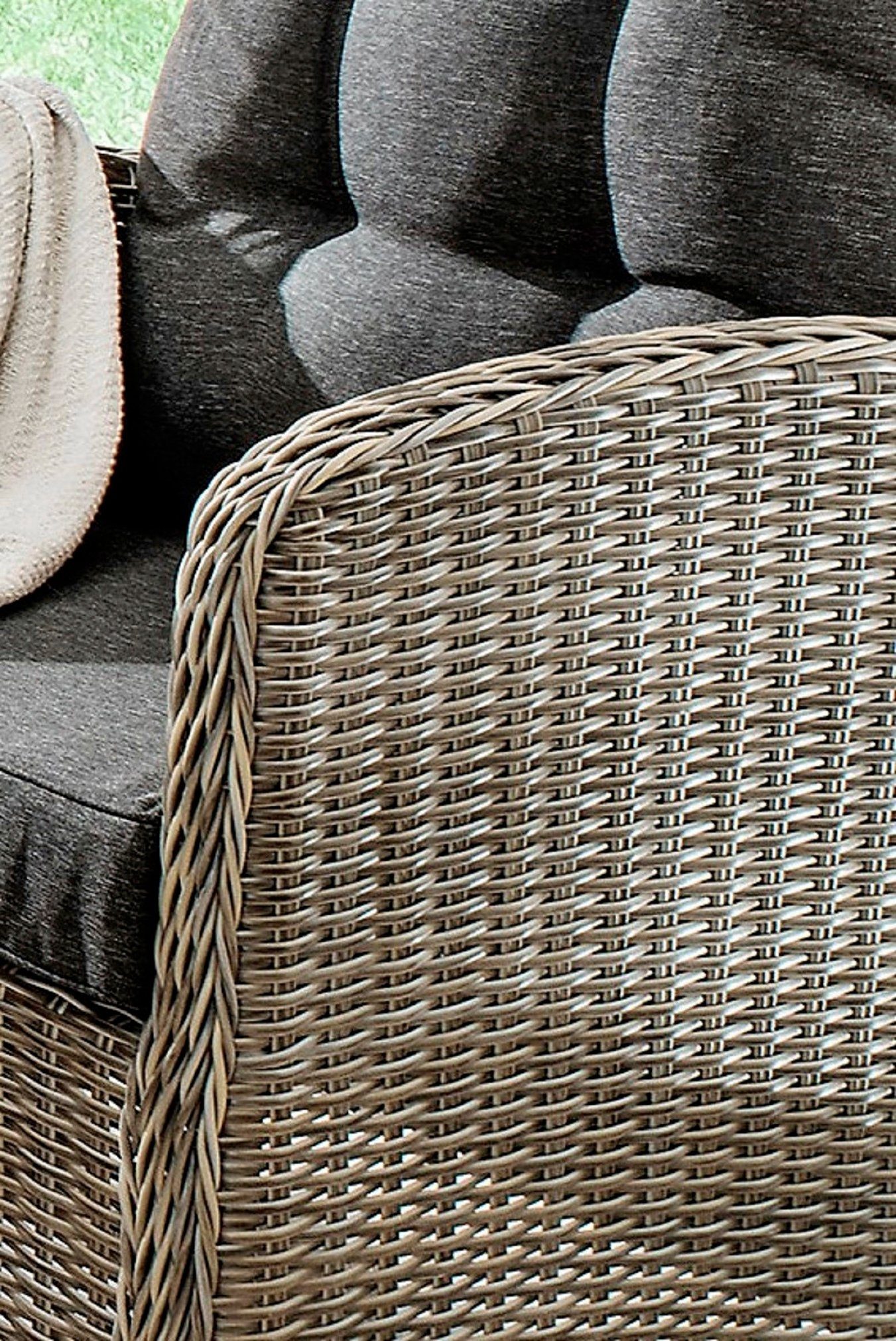 Destiny Loungesofa MERANO II, Aluminium, Polyrattan, 2er Sofa, inkl. Auflagen