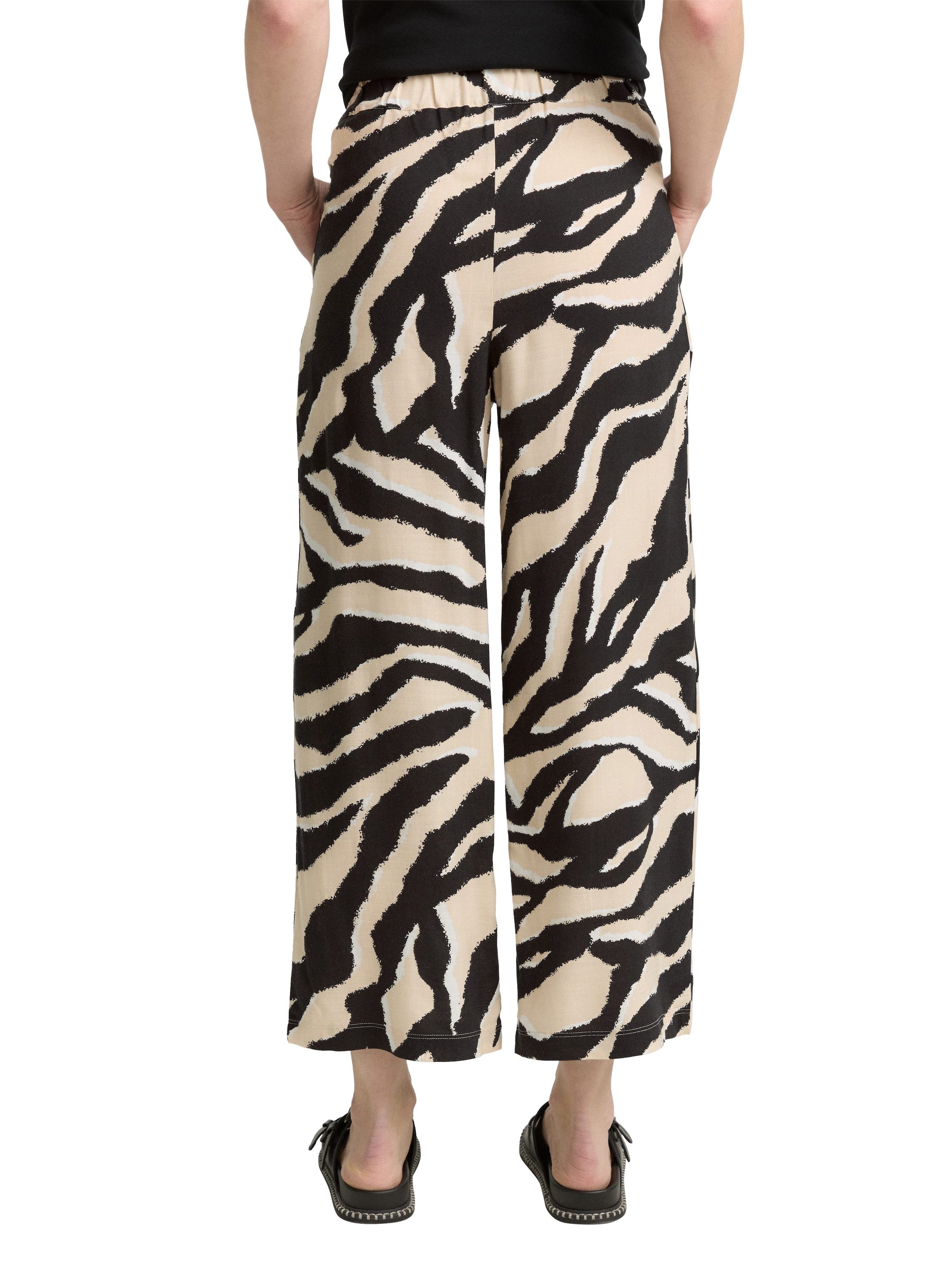 TOM TAILOR Culotte Sommerhose mit All-Over Print günstig online kaufen