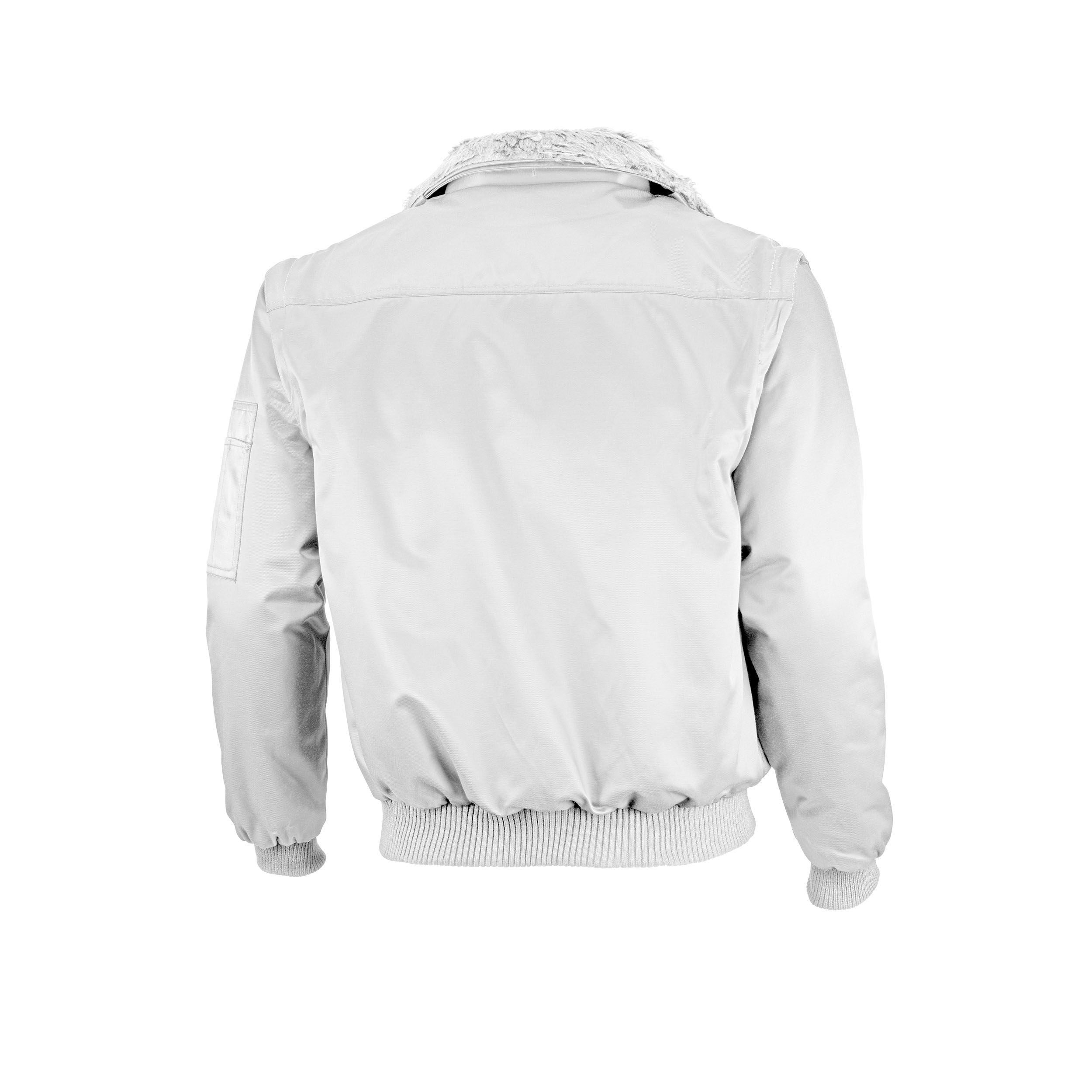 Qualitex Workwear Pilotenjacke Pilotenjacke einfarbig weiß, günstig online kaufen