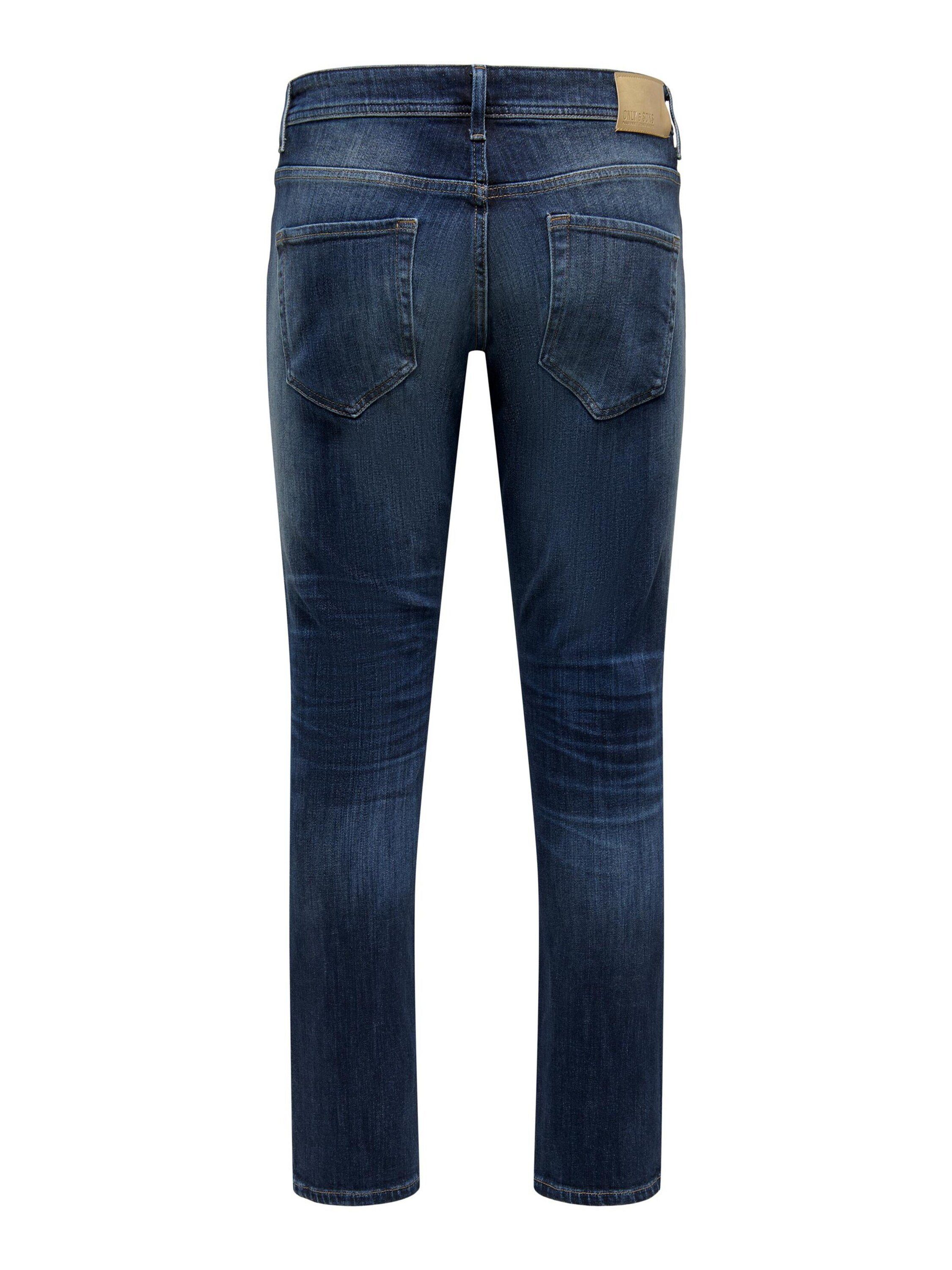Only & Sons Herren Jeans ONSWEFT 3251 - Straight Fit - Blau - Blue Denim günstig online kaufen