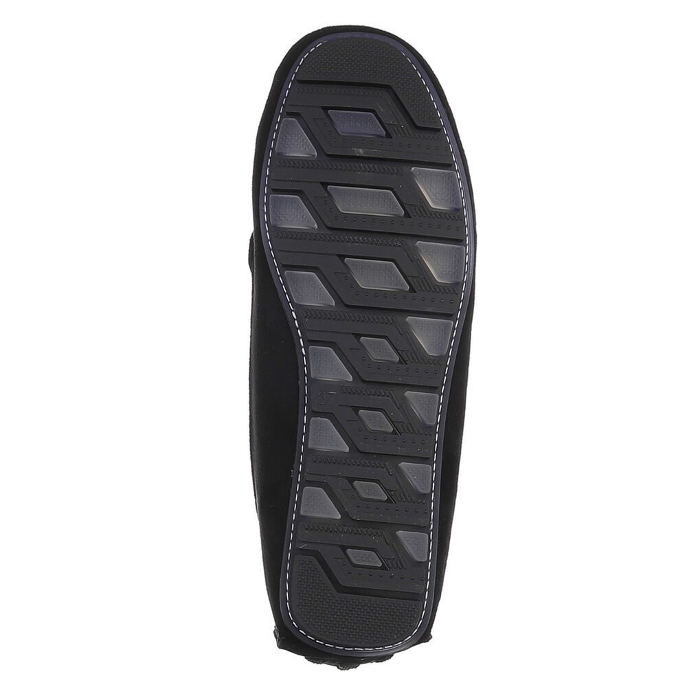 Ital-Design Elegante Mokassins mit Schnalle für Damen, ideal für Freizeit Slipper (91261083) Flach Mokassins in Schwarz