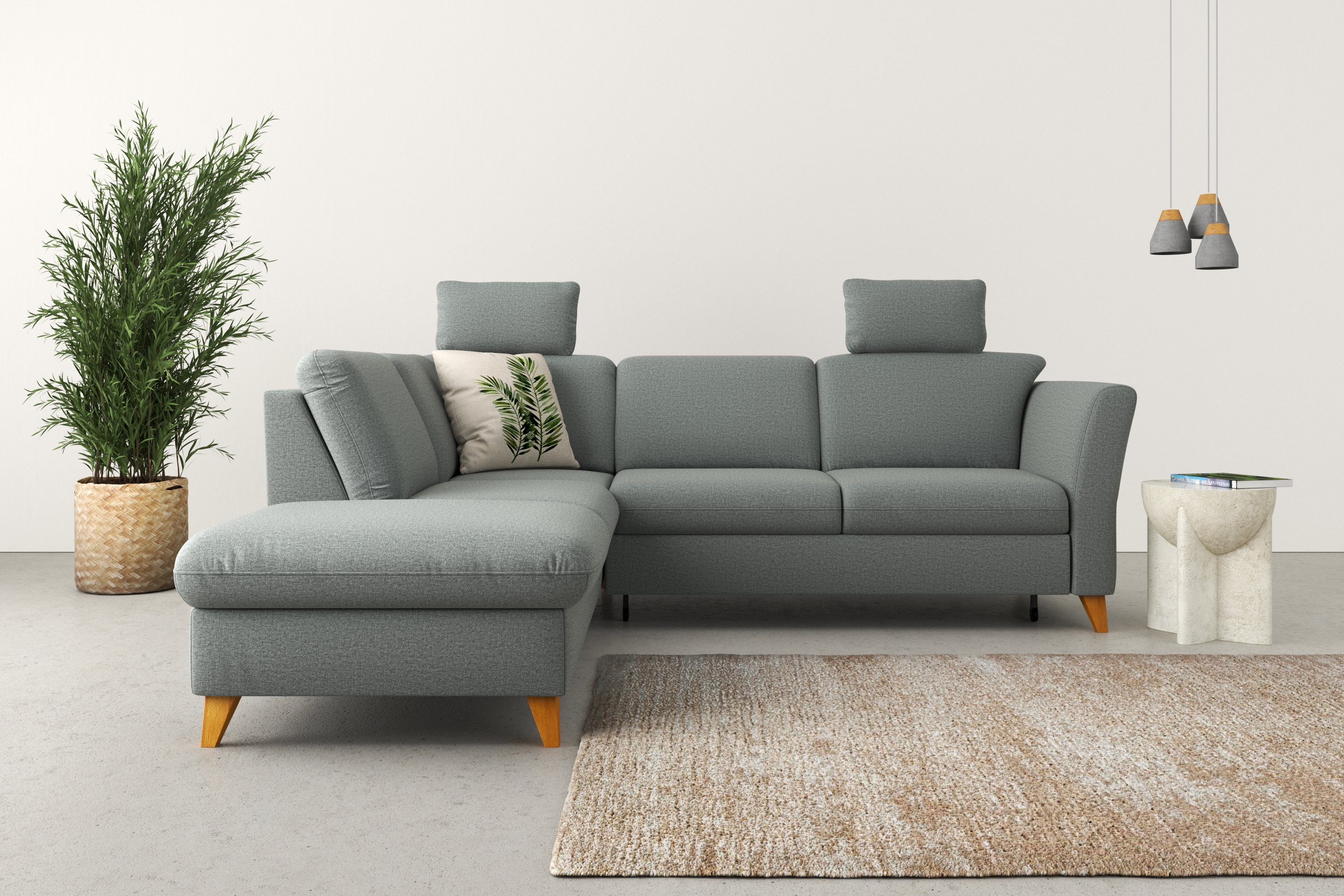 Home affaire Ecksofa Trelleborg L-Form, Federkern-Polsterung, günstig online kaufen
