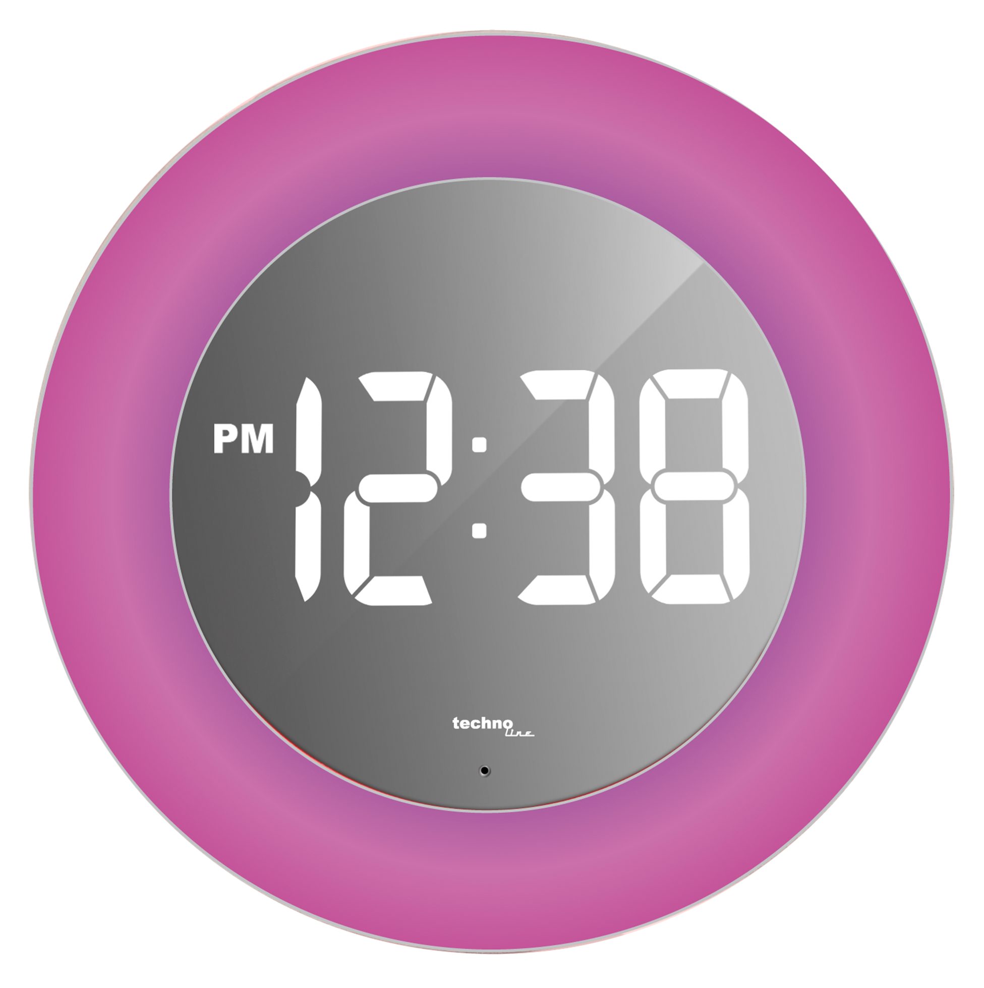 technoline Wanduhr WS 8086 (mit Stimmungslicht und Klatschschalter)