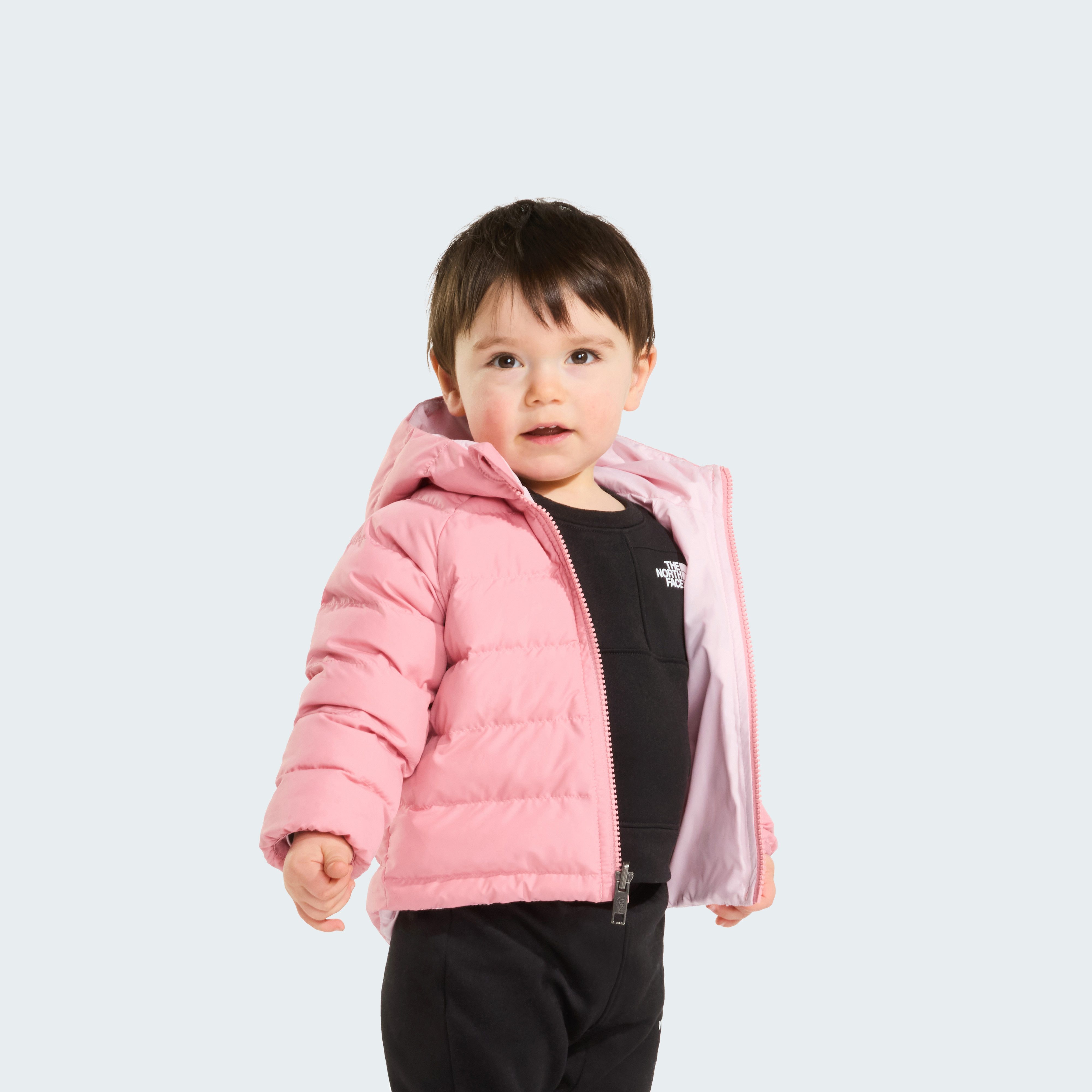 The North Face Steppjacke BABY REVERSIBLE PERRITO HOODED JACKET mit wendbarem Design, sportlicher Stil