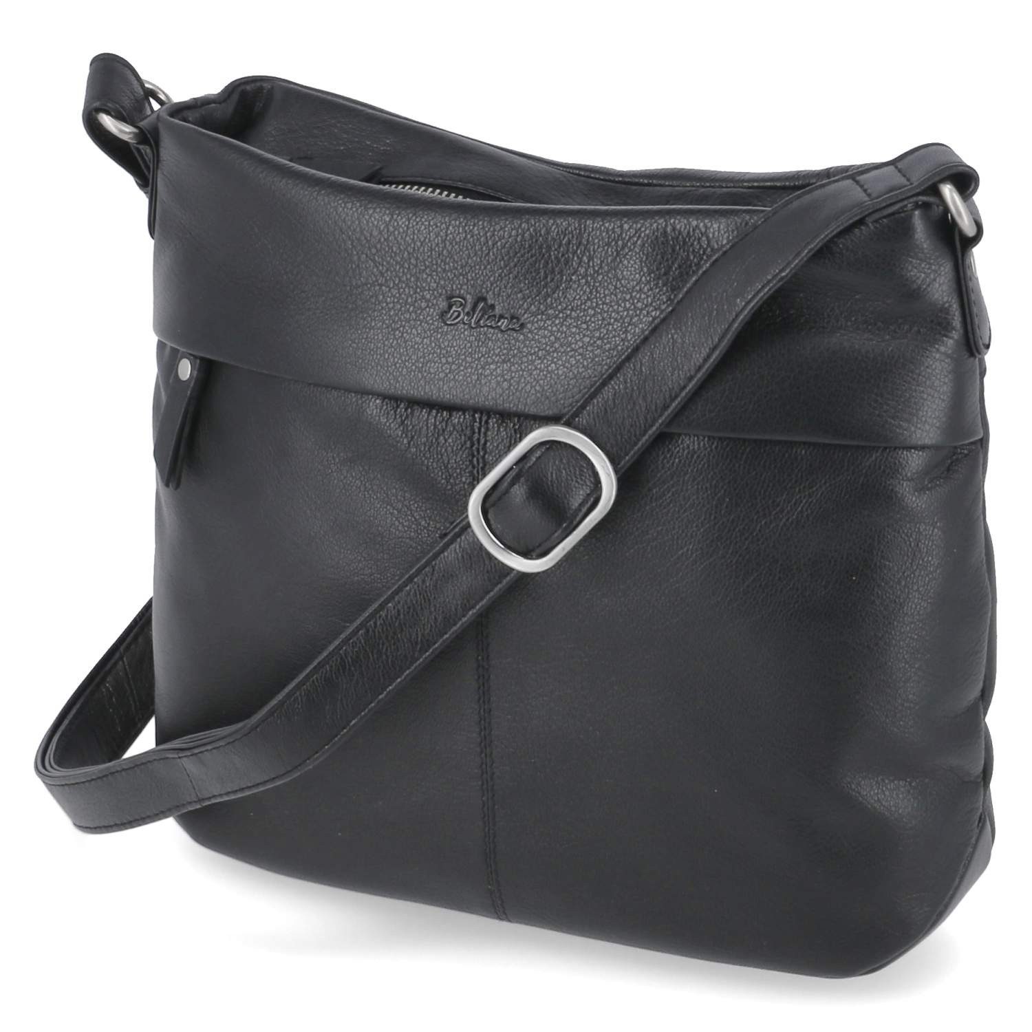 Beliana Handtasche Beliana BEL1513-01 Damen Umhängetaschen Glattleder schwarz
