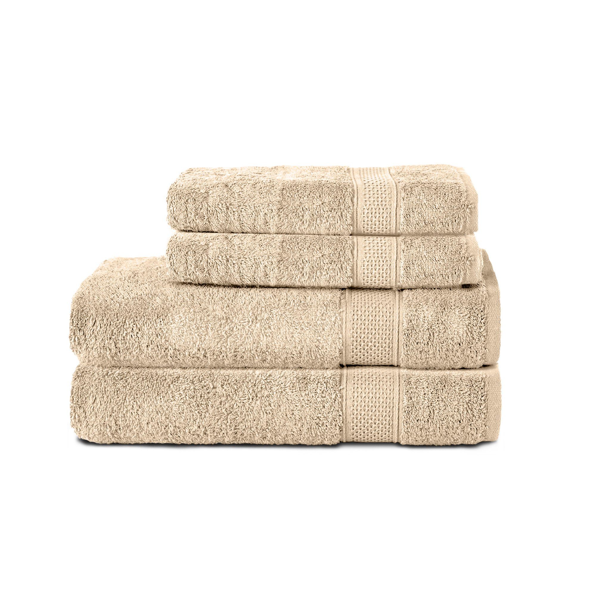 Komfortec Handtuch Set 100% Baumwolle, 2 günstig online kaufen