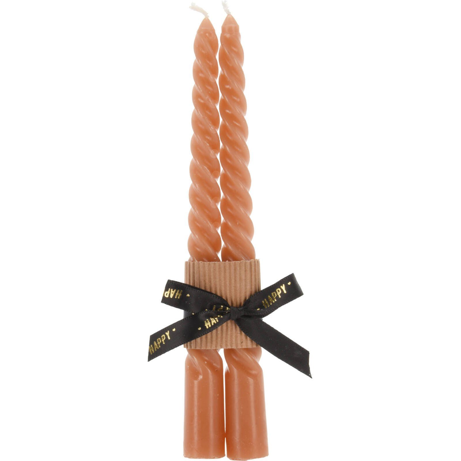 Home & styling collection Formkerze Kerzen Twisted, 2er-Set, 20 cm (Raumduft, Dekokerze)