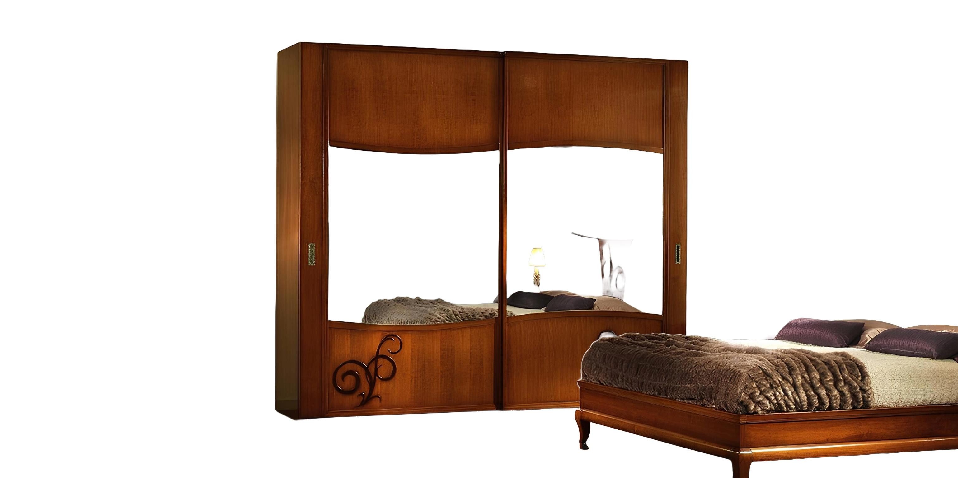 Xlmoebel Schlafzimmer-Set Italienisches Schlafzimmermöbel-Set in modernem Design, (3tlg.Schlafzimmer (Bett + 2x Nachttische), Hergestellt in Europa